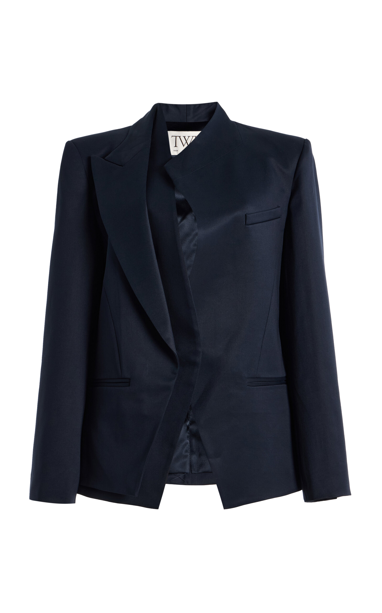 Twp Micks Wife Silk Blazer In Black