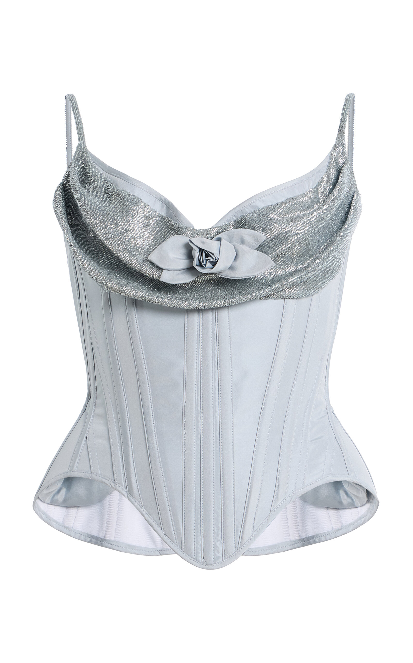 Wiederhoeft Exclusive Silk Taffeta Corset Top