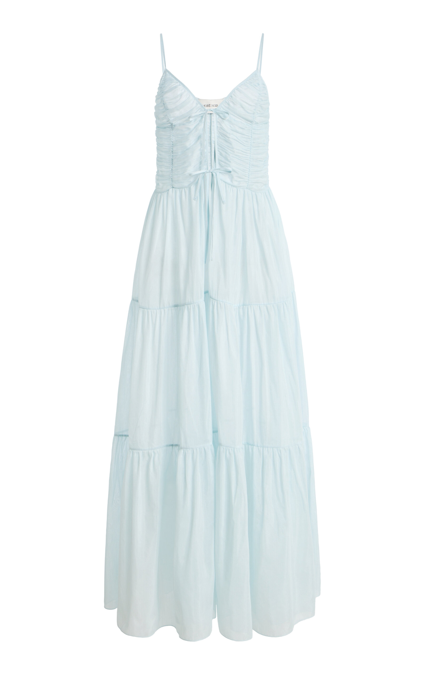 Moré Noir Maeve Cotton-Silk Voile Dress