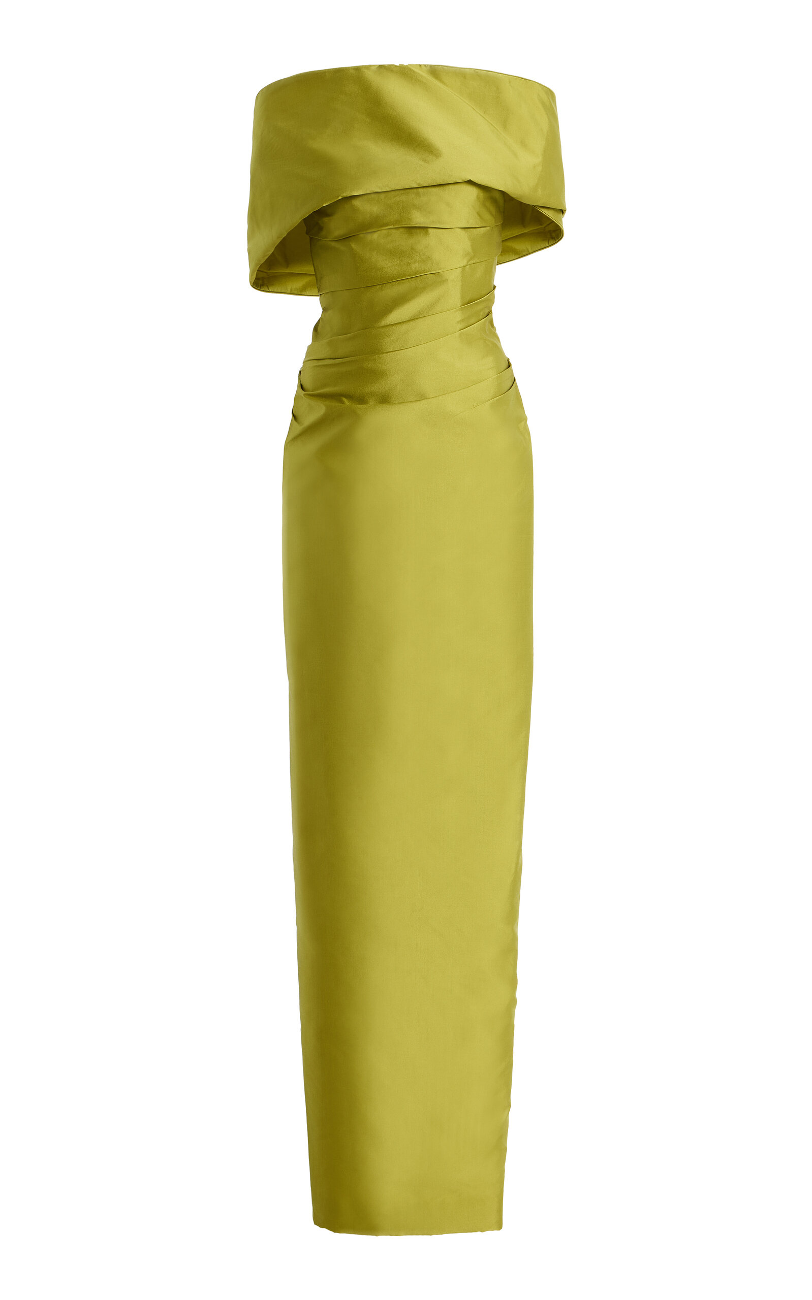 Marmar Halim Exclusive Off-The-Shoulder Draped Silk-Taffeta Gown - Women's Clothing