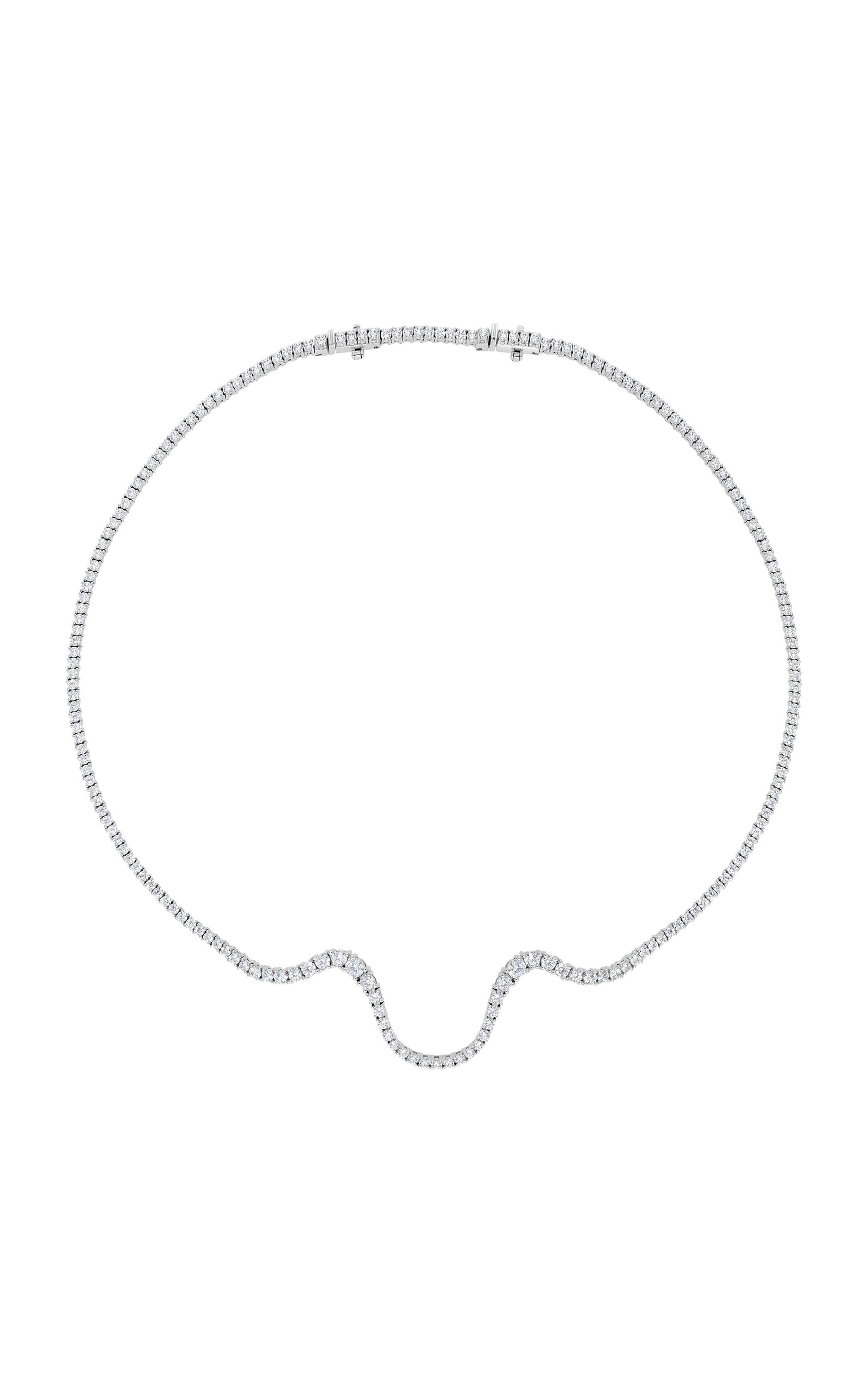 Marie Mas Radiant 18k White Gold Diamond Necklace