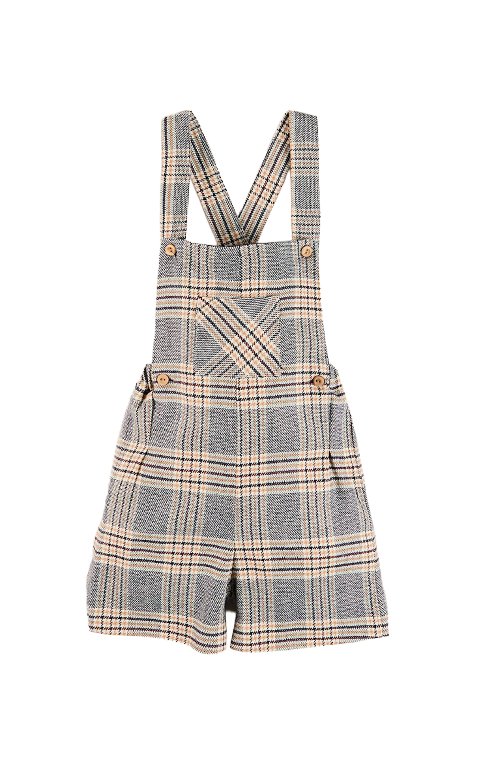 Pepa London Kids' Walcott Checked Short Dungarees