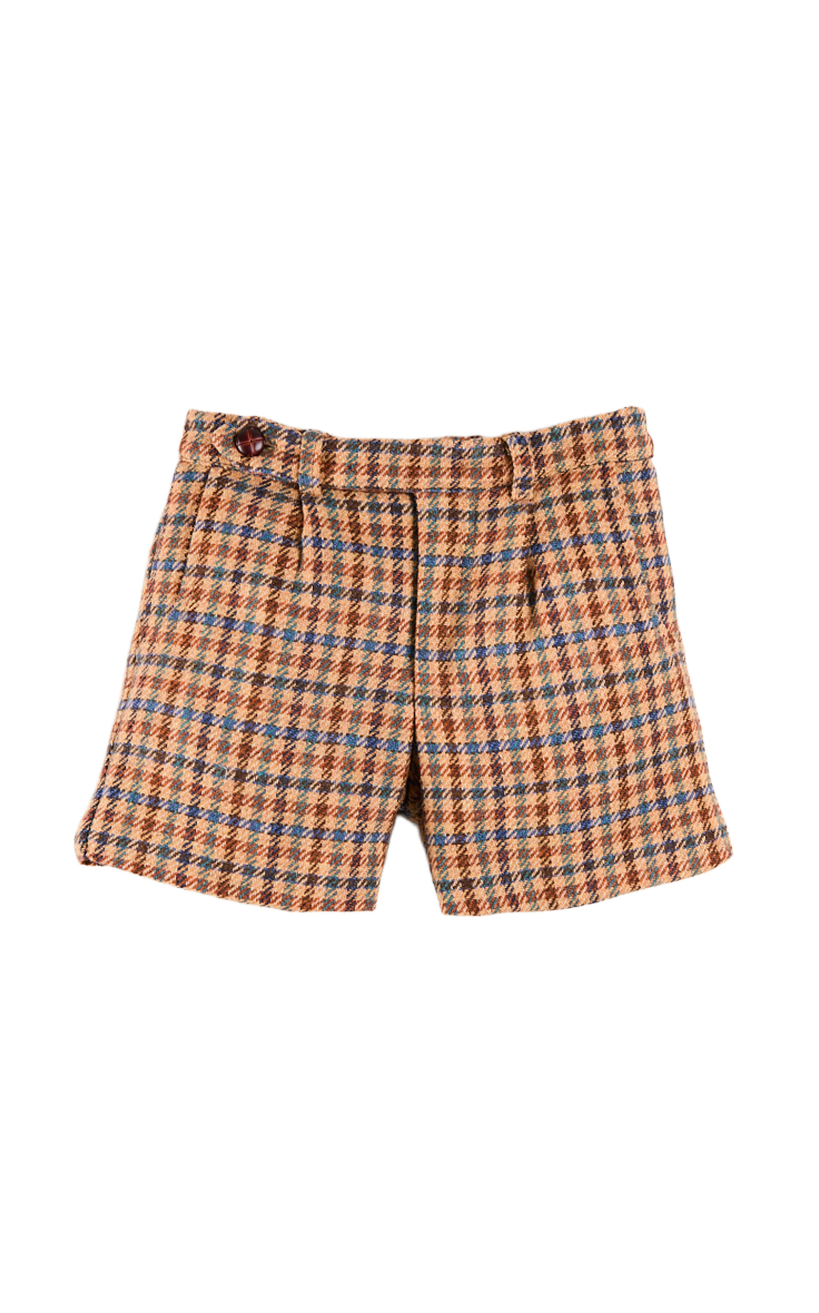 Pepa London Kids'Vincent Checked Wool Shorts