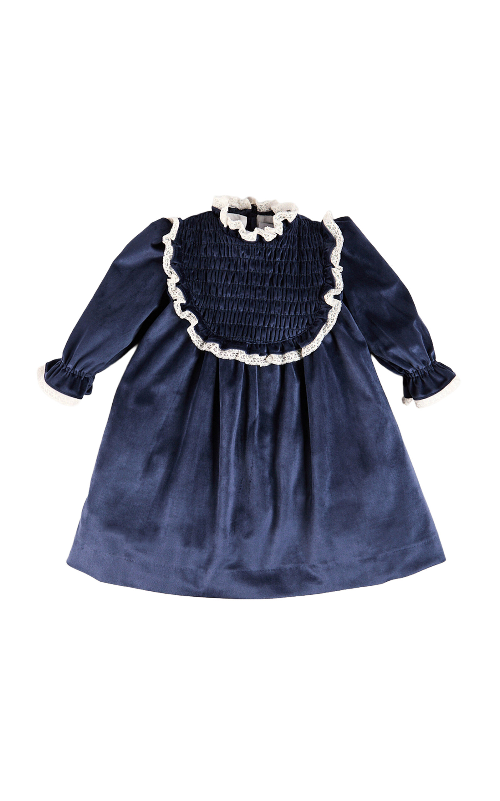 Pepa London Kids' Velvet Smocked Dress