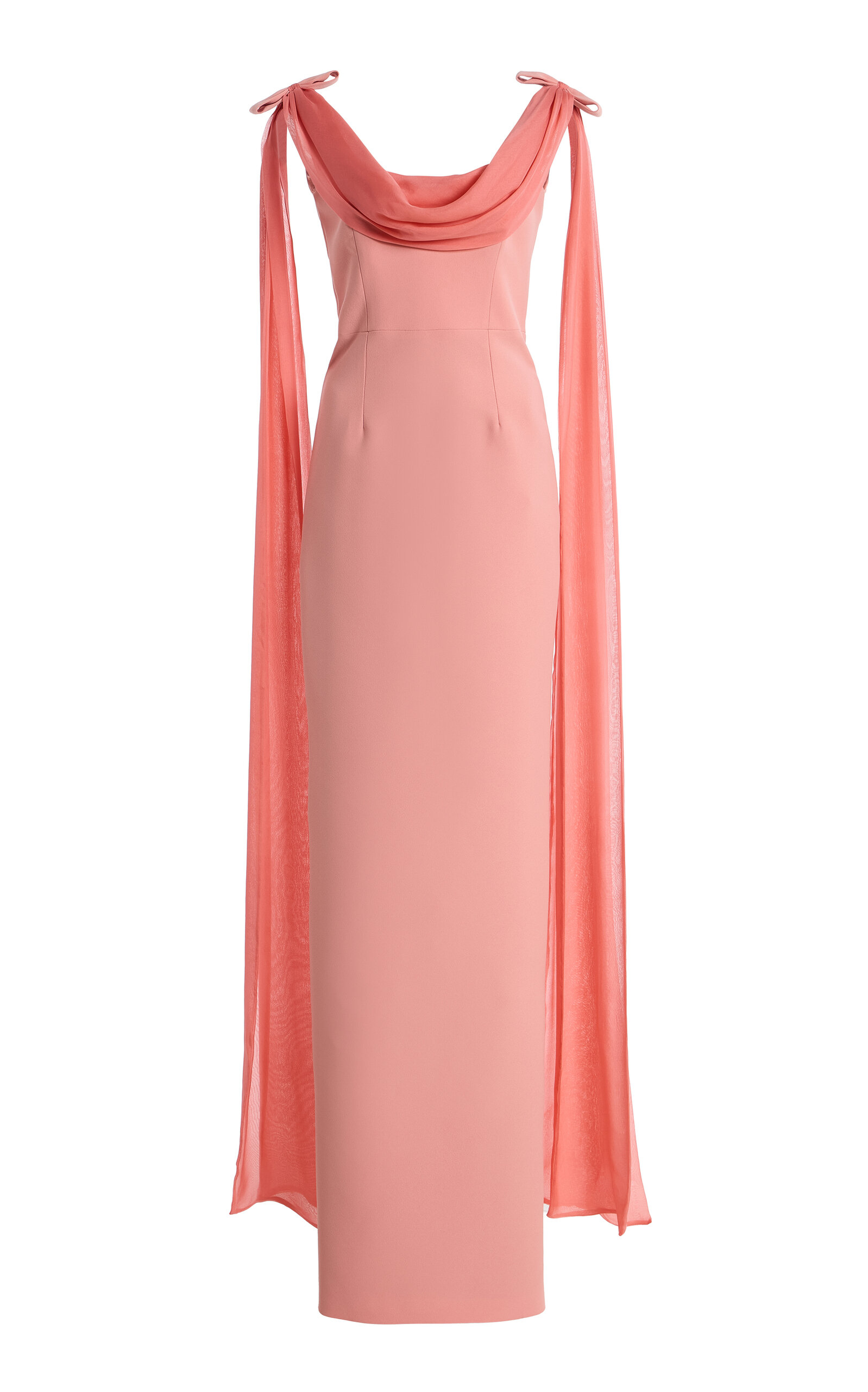 The New Arrivals Ilkyaz Ozel Exclusive Morticia Sash-Detailed Crepe Maxi Dress