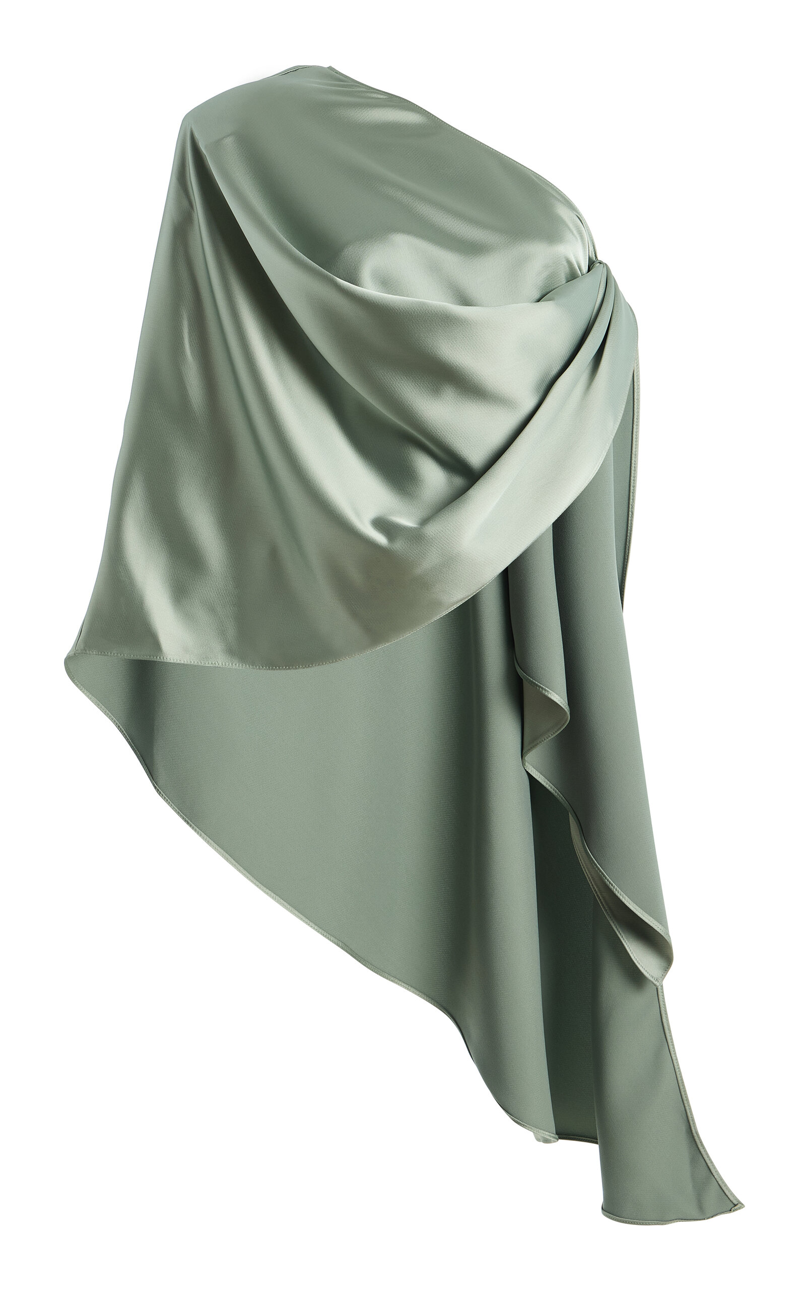 The New Arrivals Ilkyaz Ozel Exclusive Fume Satin Top