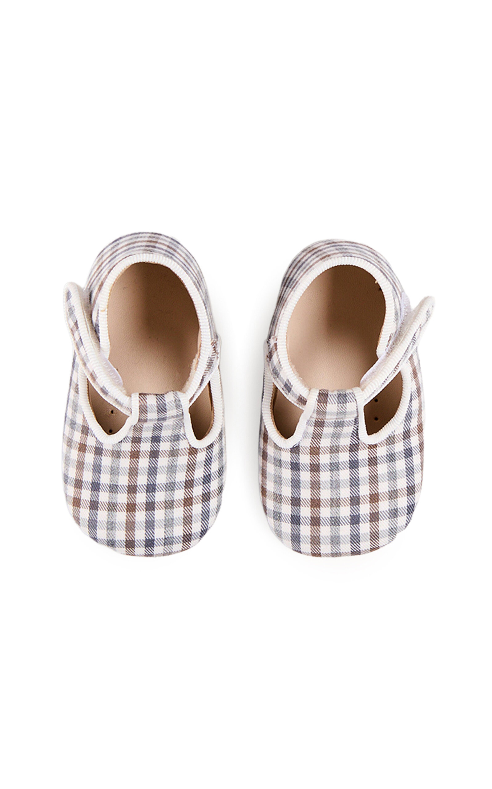 Pepa London Kids' Cadogan Houndstooth T-Bar Pram Shoes
