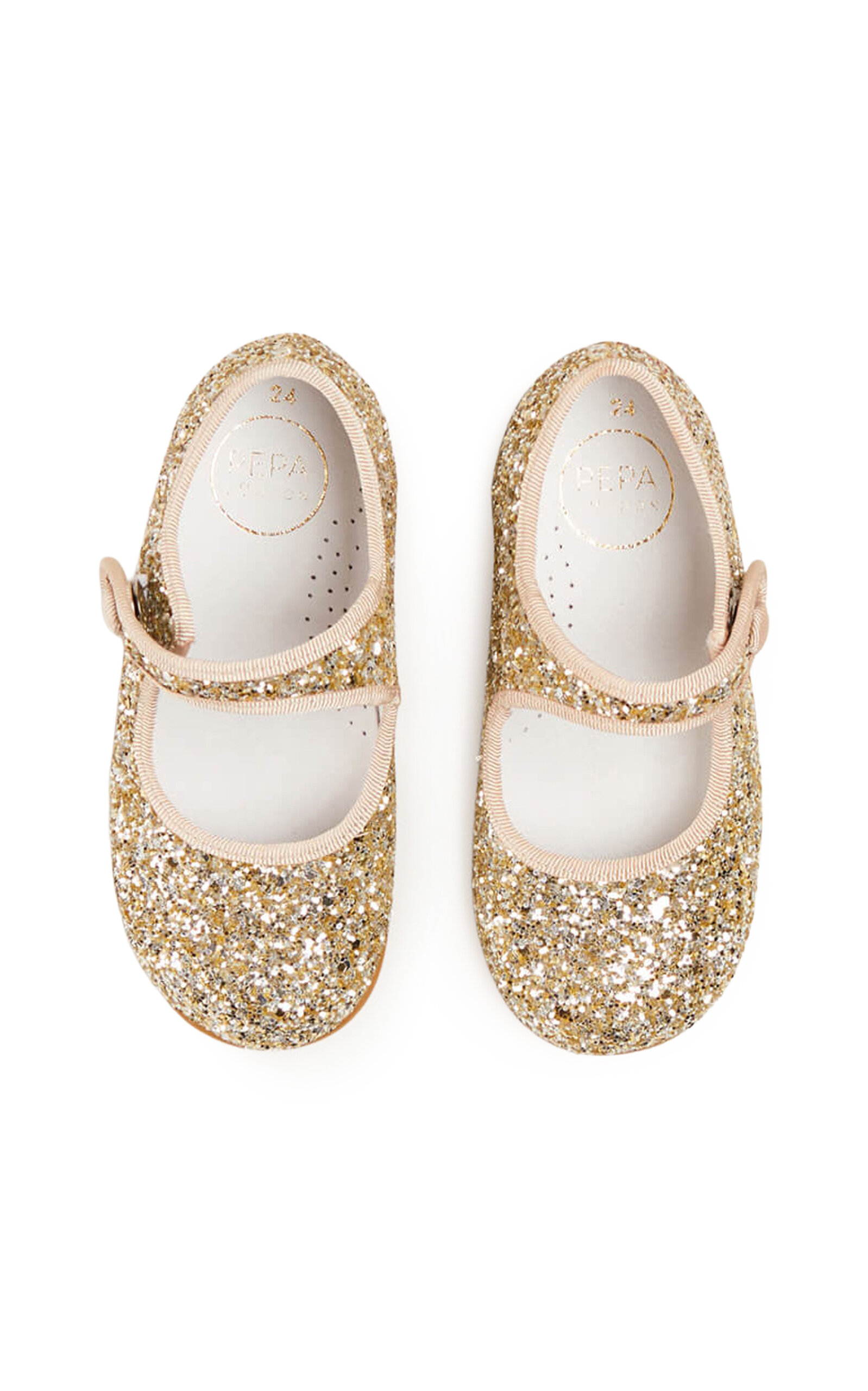 Pepa London Kids' Glittery Mary Jane Shoes