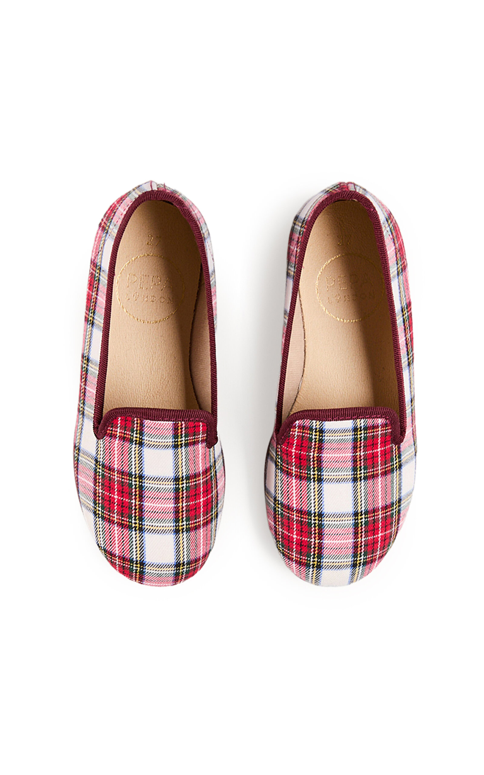 Pepa London Kids' Francis Tartan Slippers