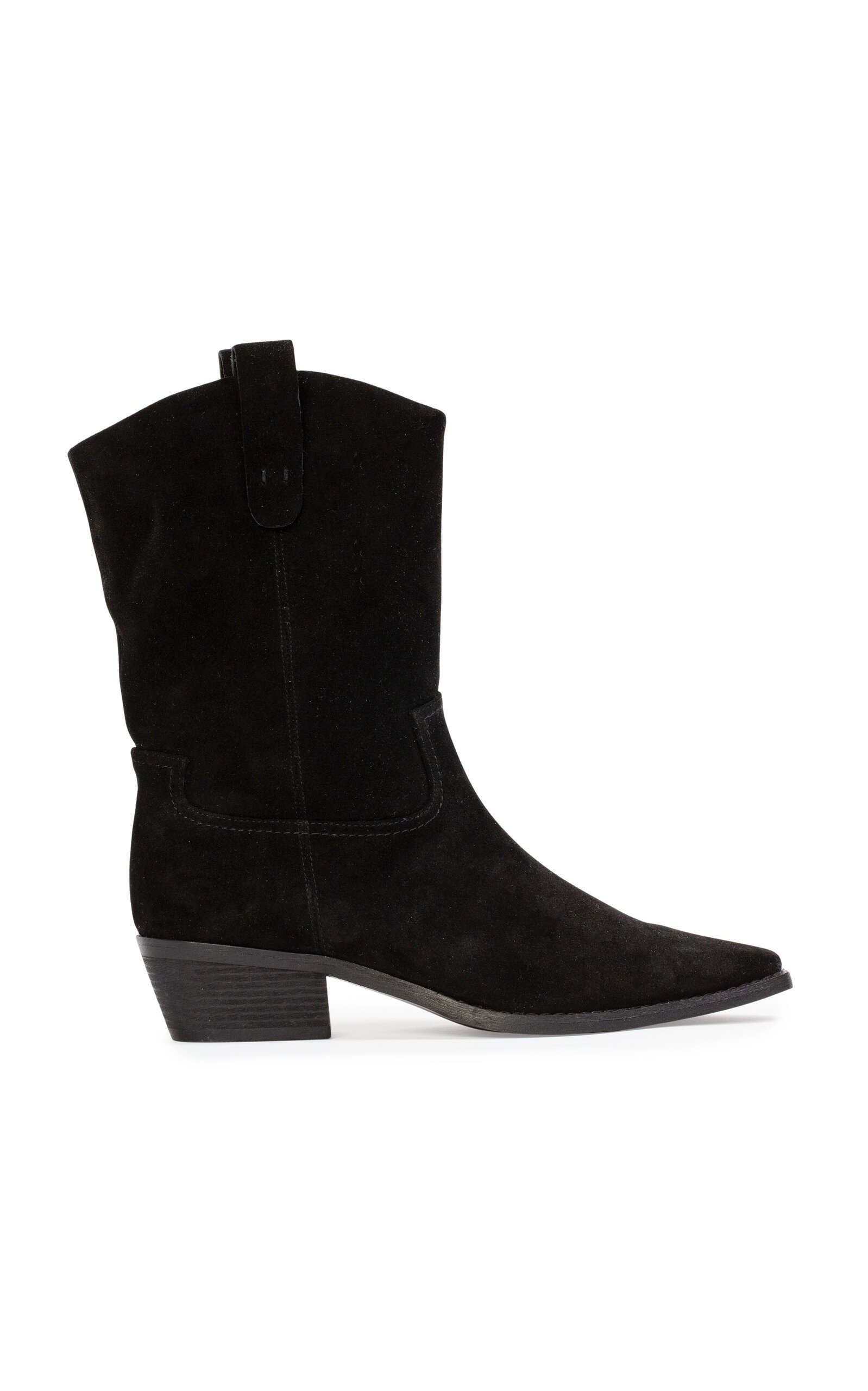Black Suede Studio Casey Suede Boots In Black