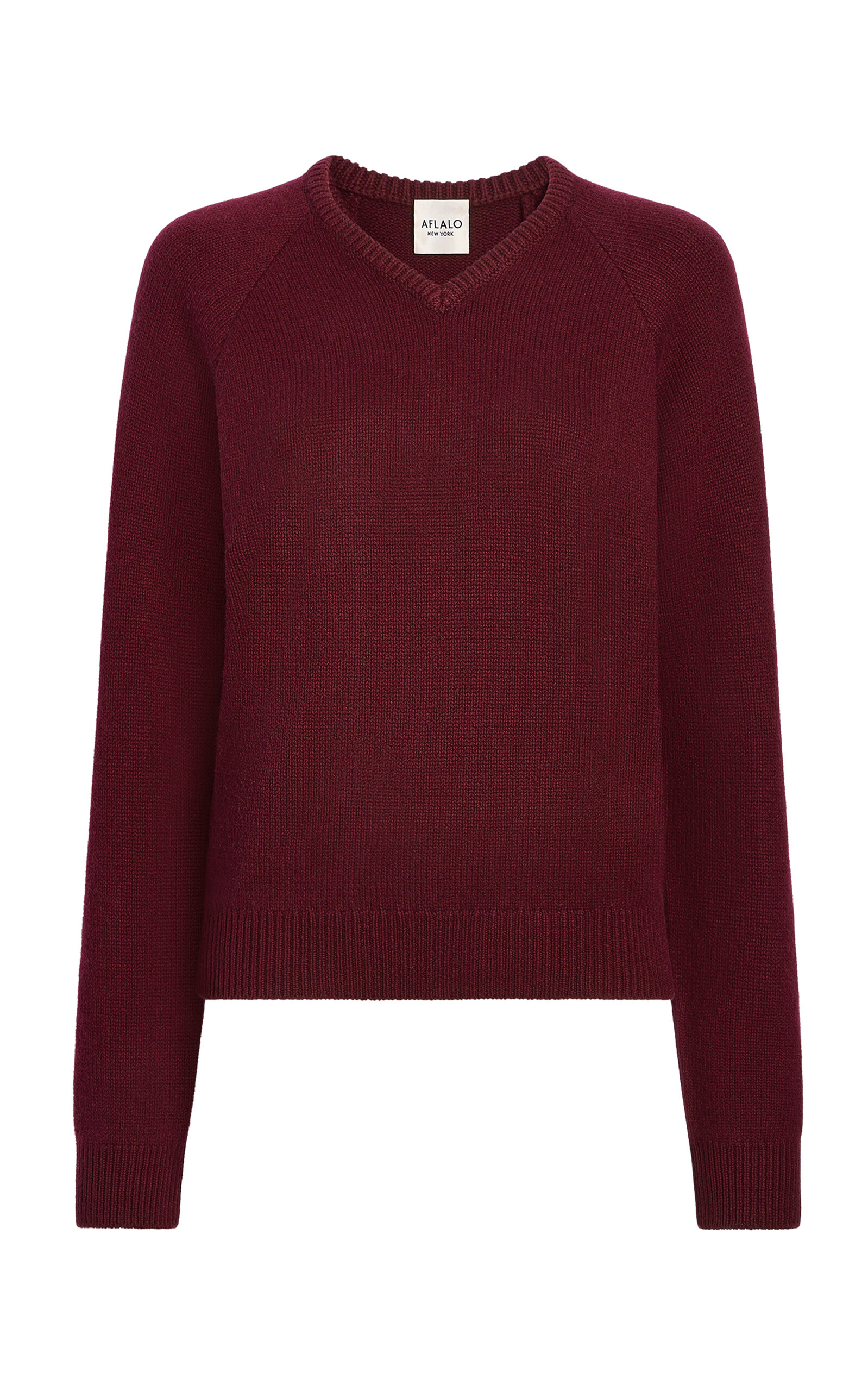 Aflalo Elara Cashmere Sweater In Burgundy