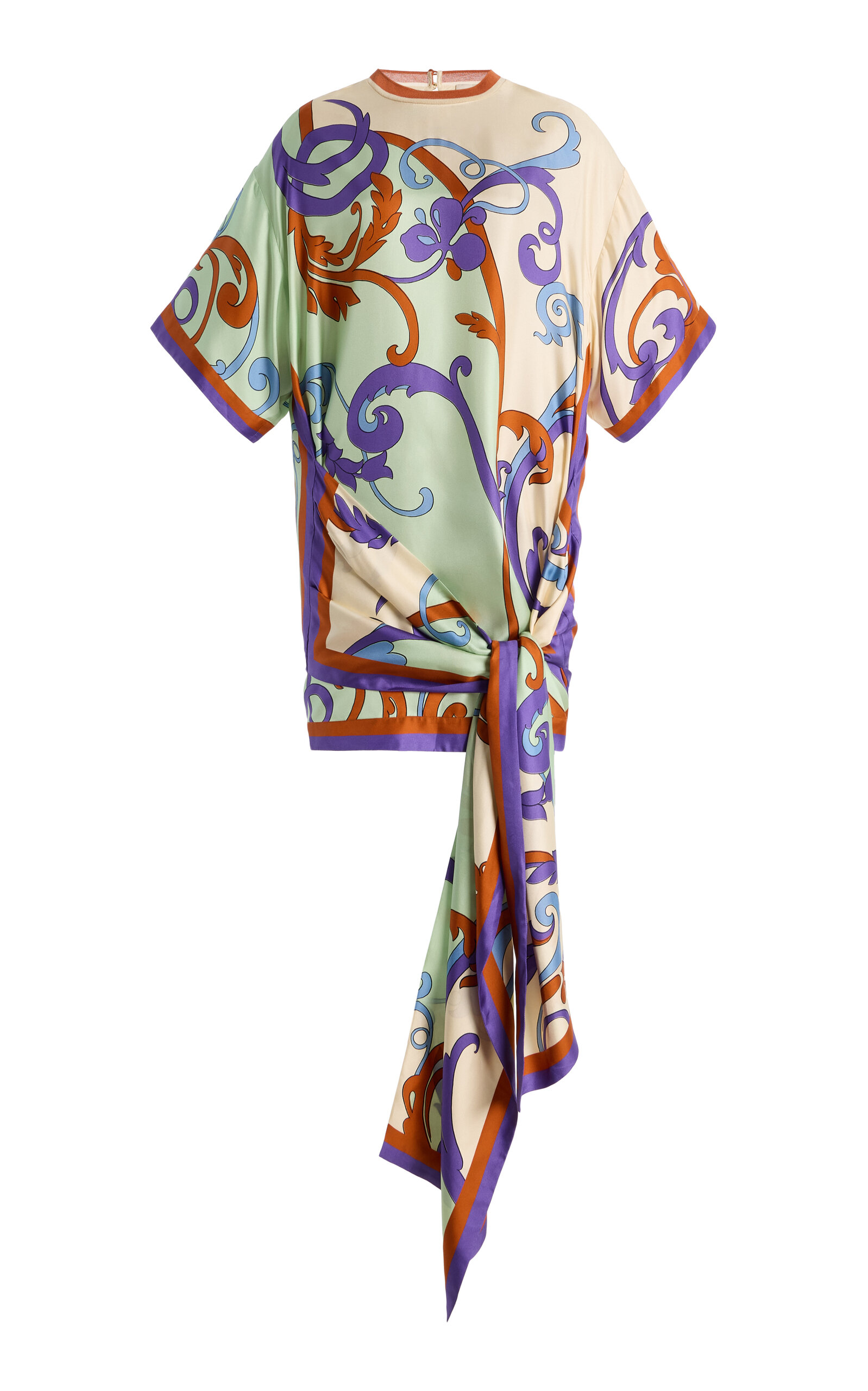 ALÉMAIS Exclusive La Isla Franco Silk Twill Mini Dress