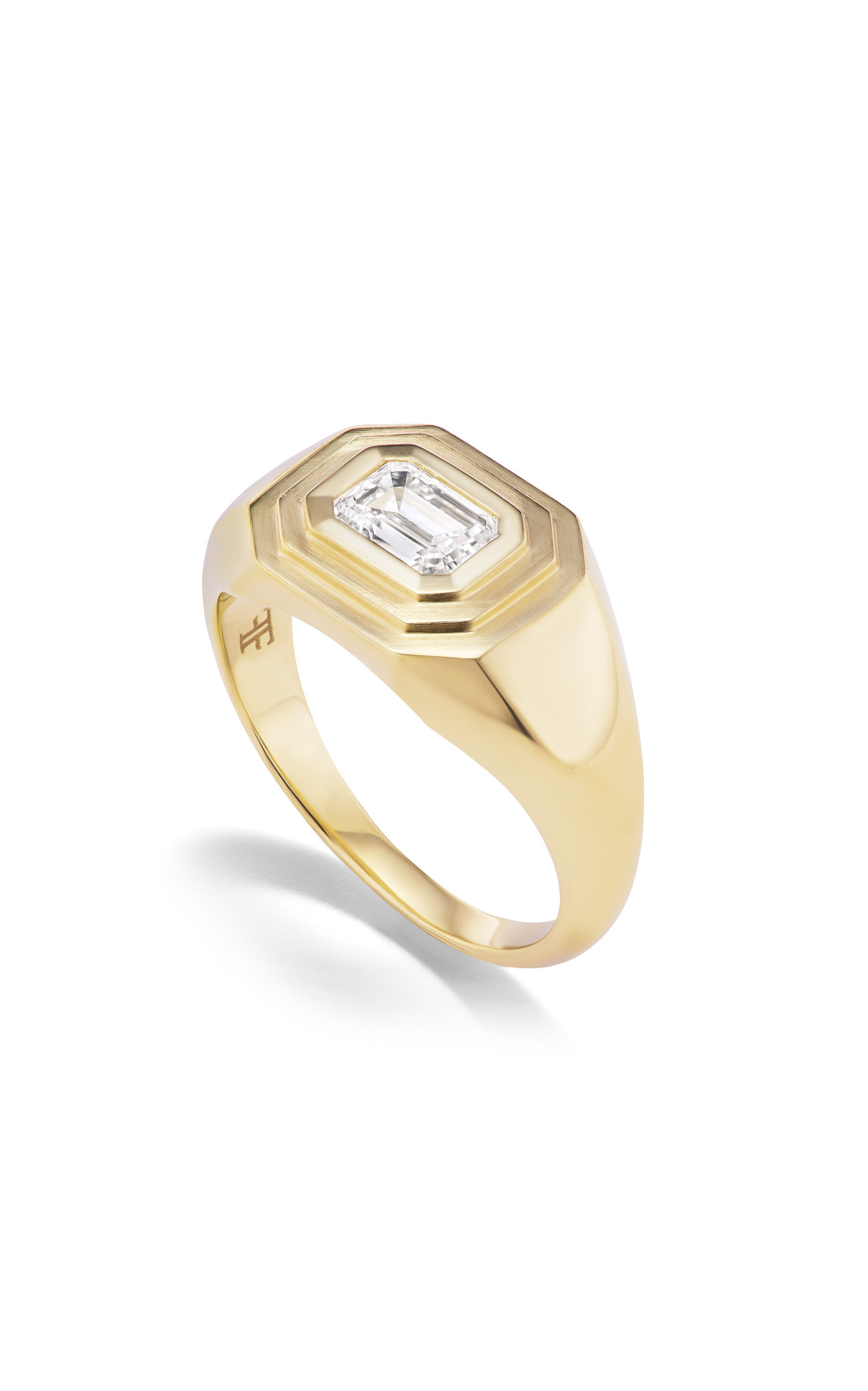 Fiametta 14k Yellow Gold Diamond Pinky Ring In Gold