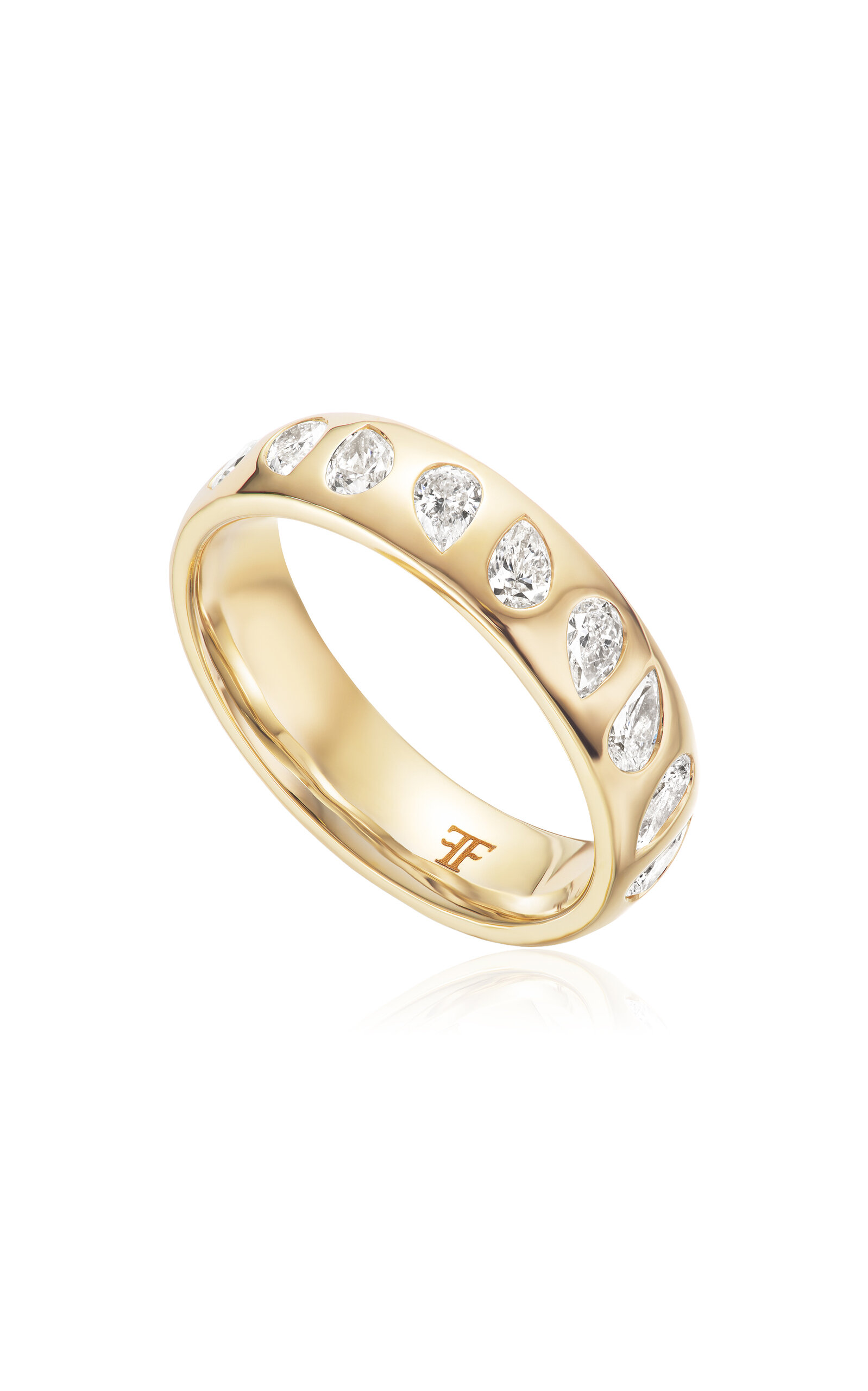 Fiametta 14k Yellow Gold Diamond Ring In Gold