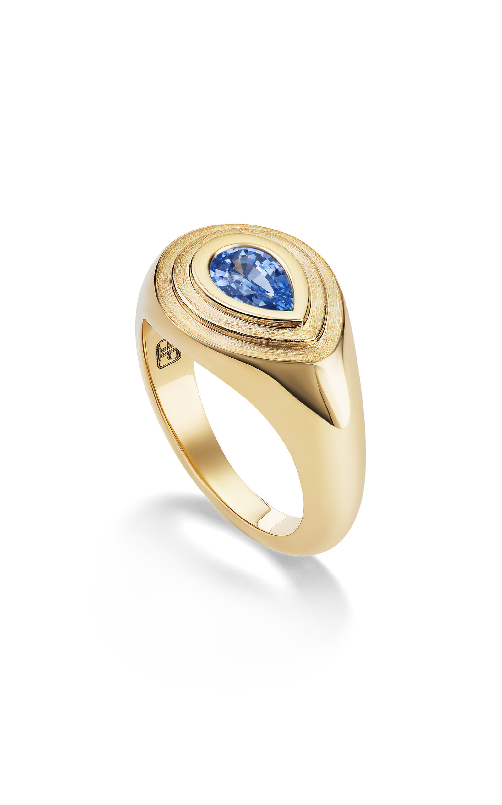 Fiametta 14k Yellow Gold Sapphire Pinky Ring In Gold