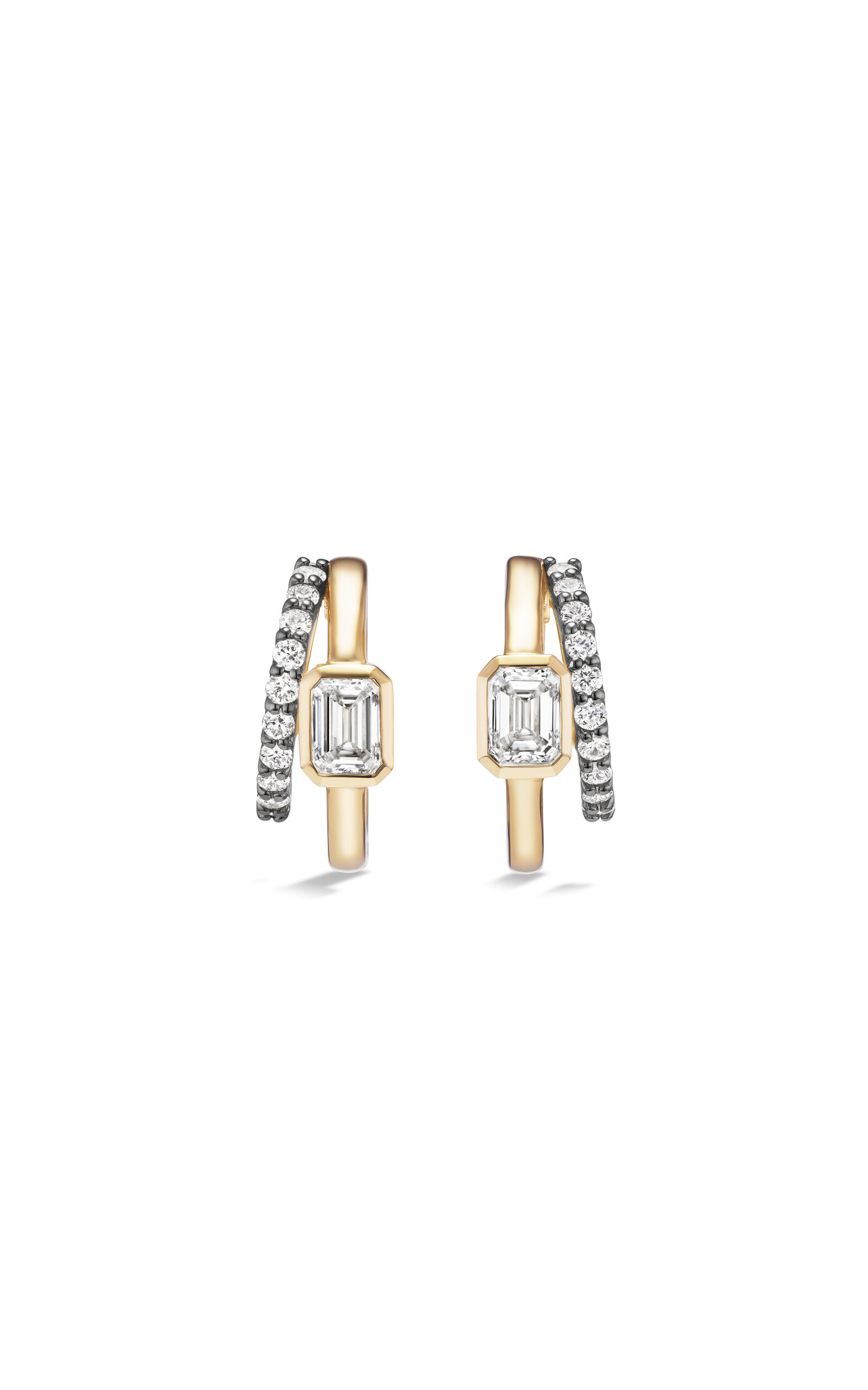Fiametta 14k Yellow Gold Diamond Earrings