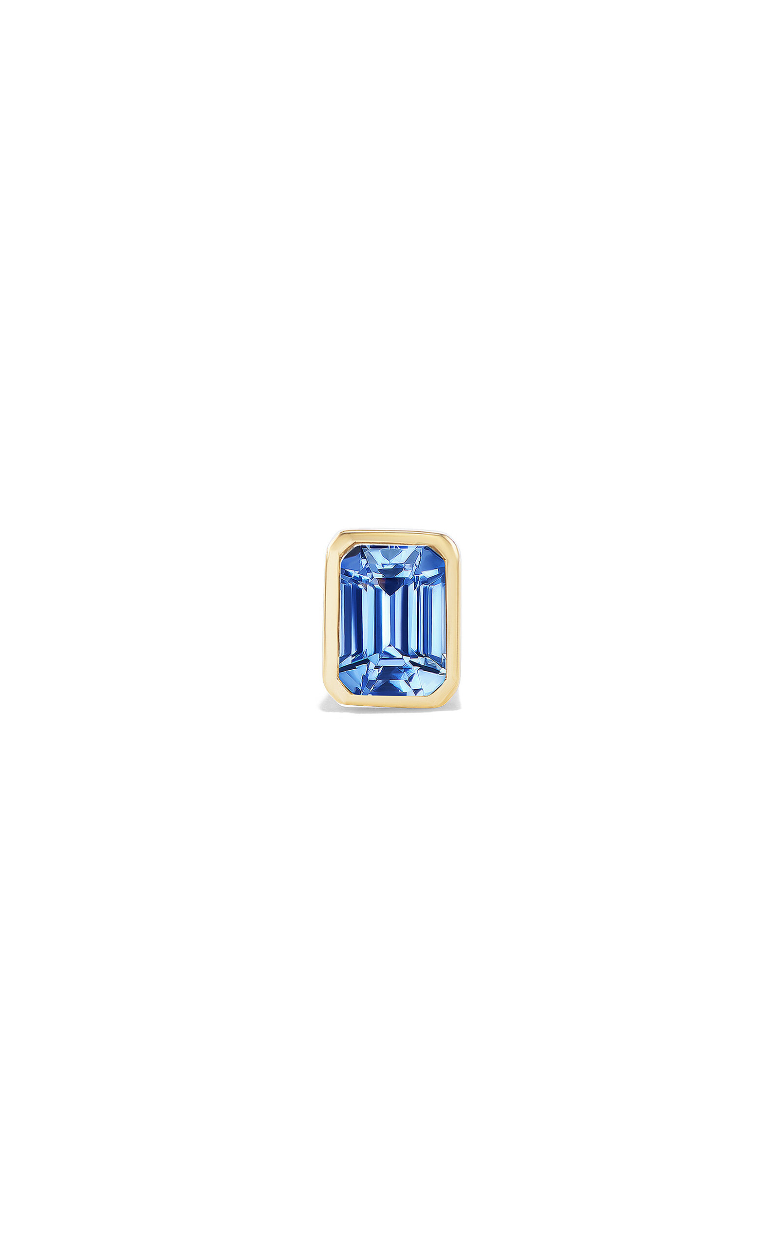 Fiametta 14k Yellow Gold Sapphire Single Earring In Blue