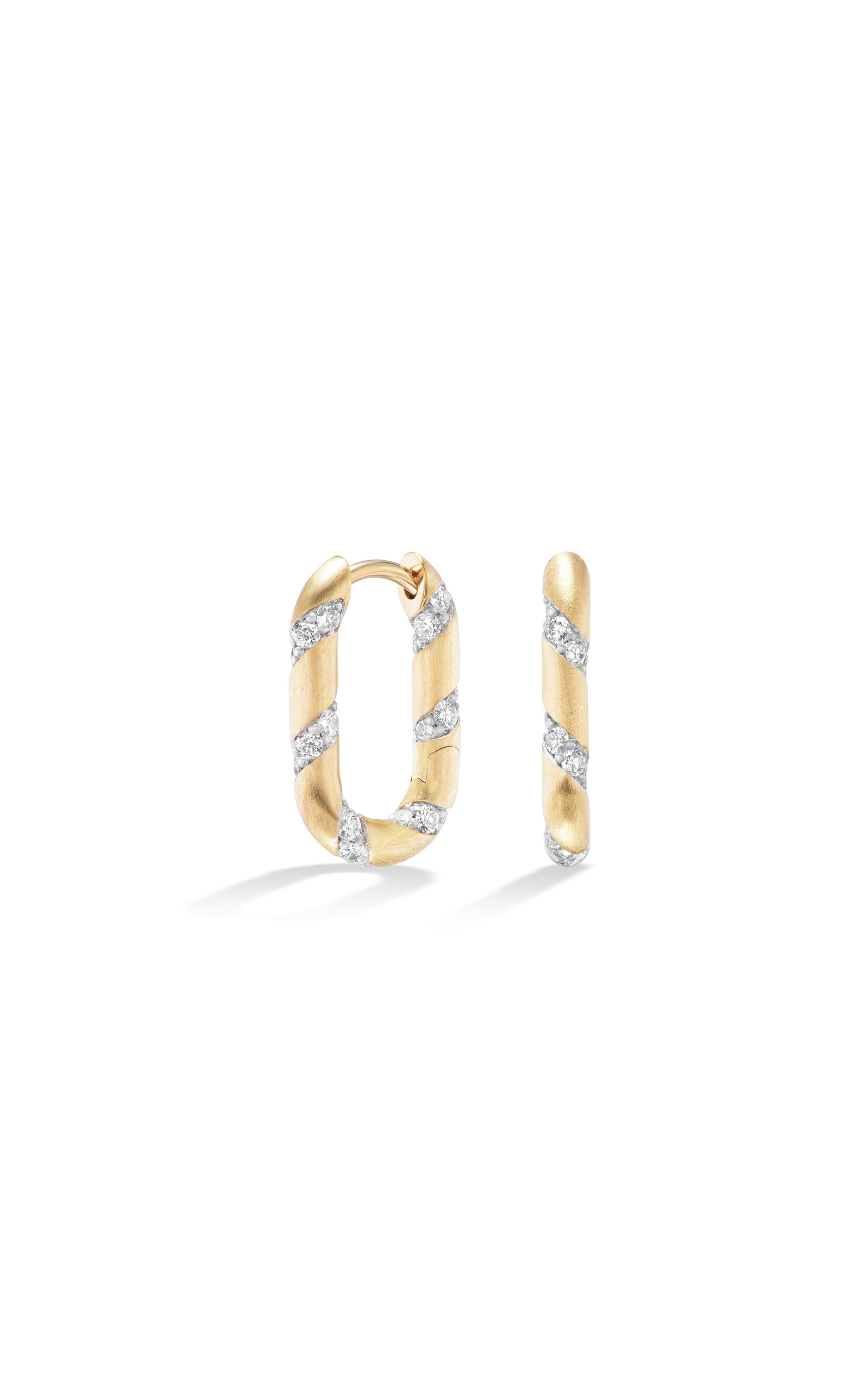 Fiametta 14k Yellow Gold Diamond Earrings