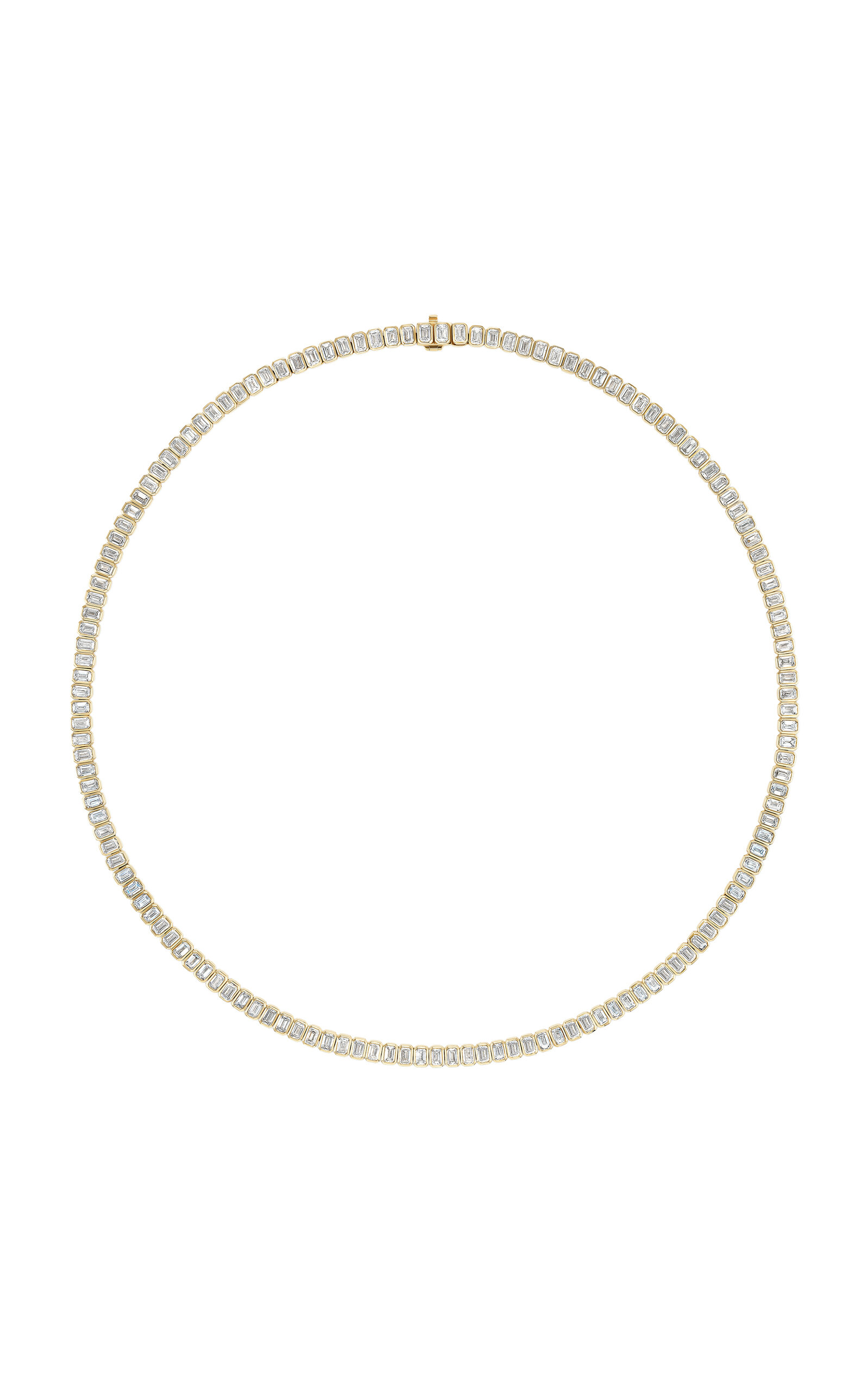 Fiametta 14k Yellow Gold Diamond Tennis Necklace In Gold