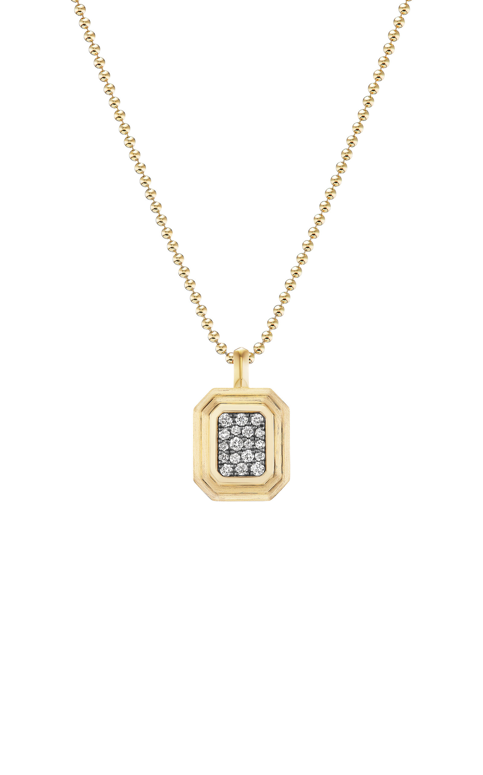 Fiametta 14k Yellow Gold Pavé Diamond Necklace