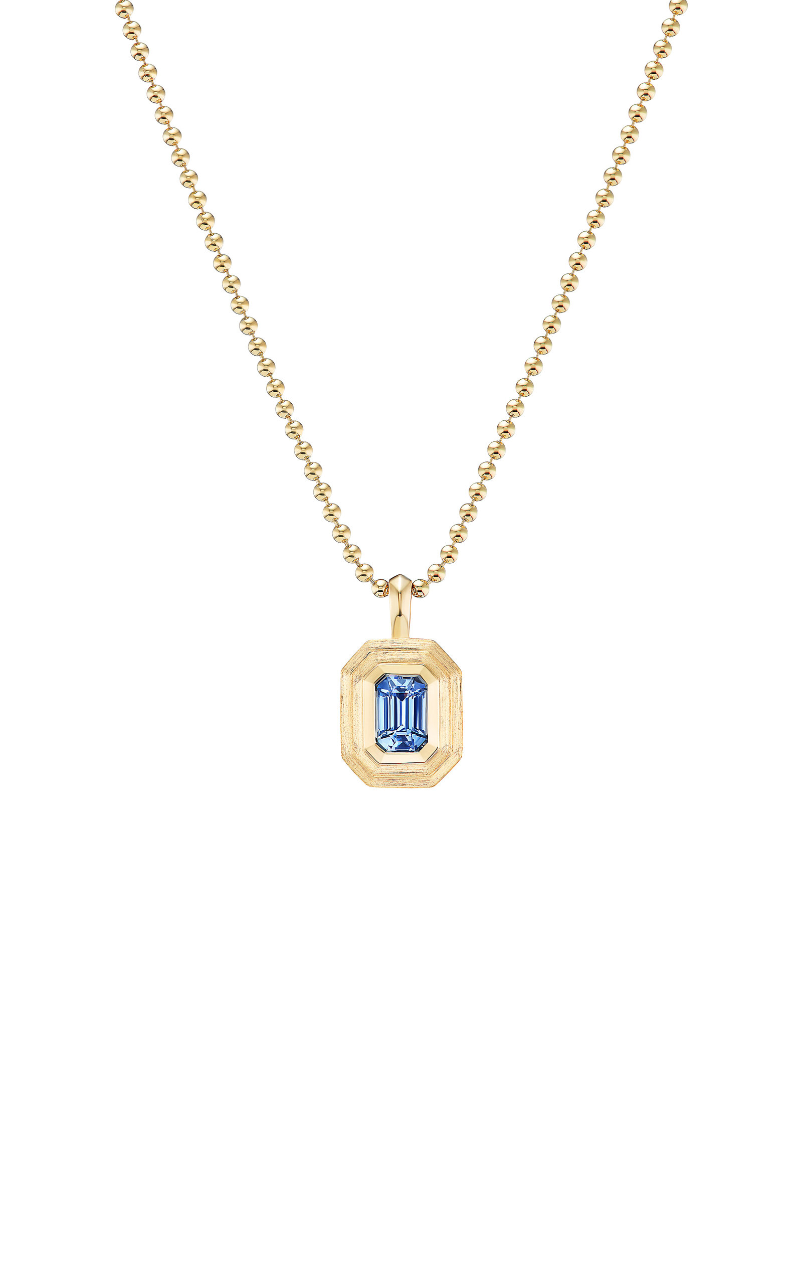 Fiametta 14k Yellow Gold Sapphire Necklace In Gold