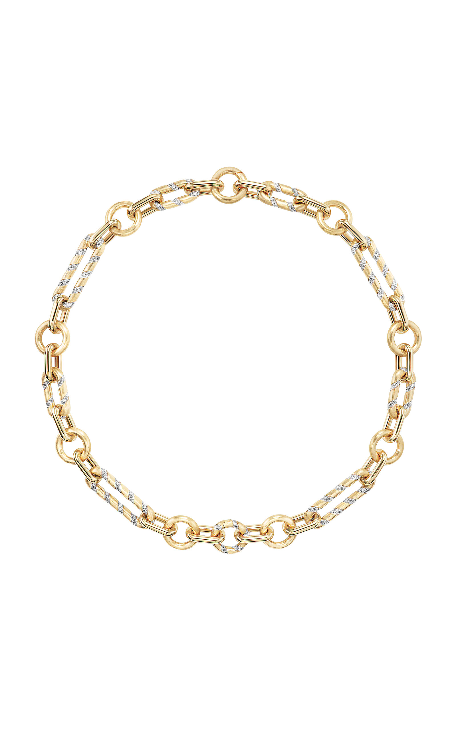 Fiametta 14k Yellow Gold Diamond Necklace In Gold