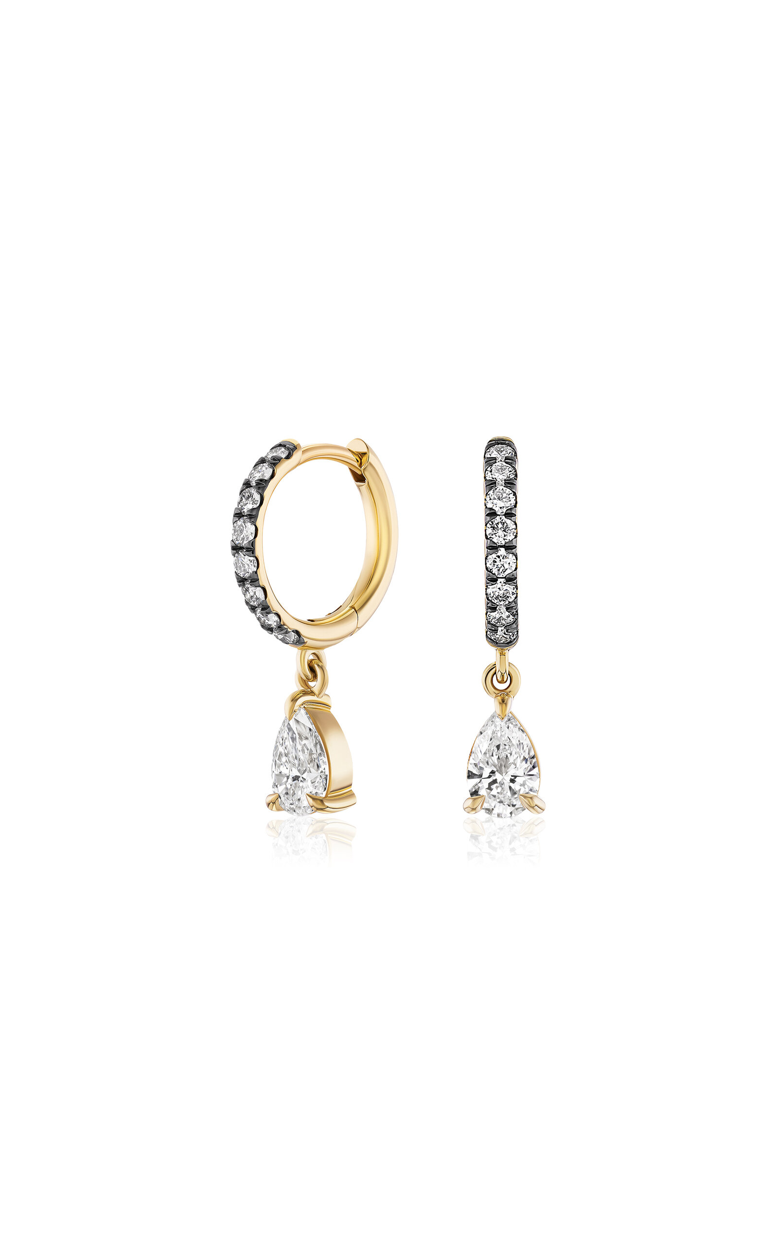 Fiametta 14k Yellow Gold Diamond Earrings In Gold
