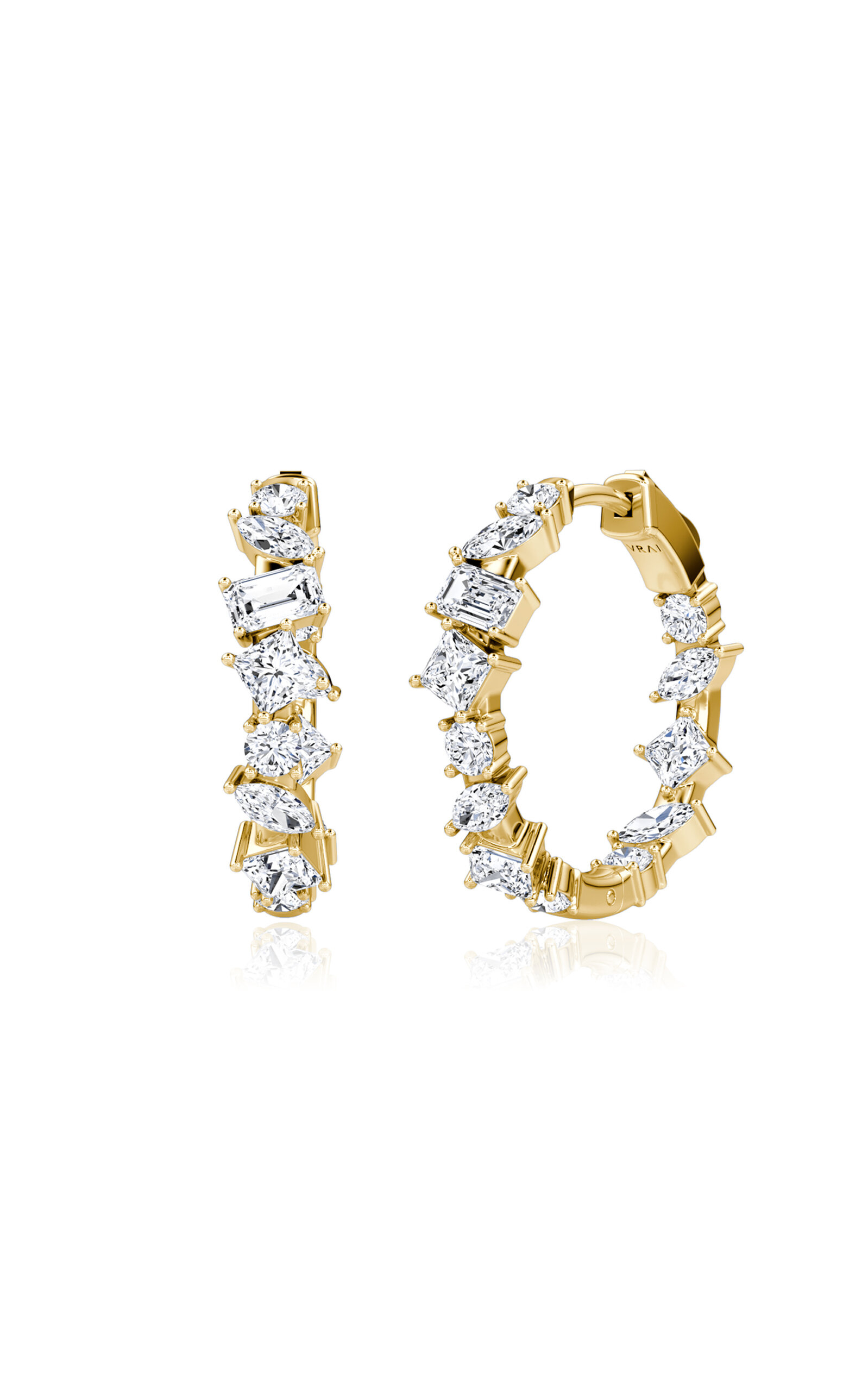 Vrai 14k Yellow Gold Lab-grown Diamond Earrings