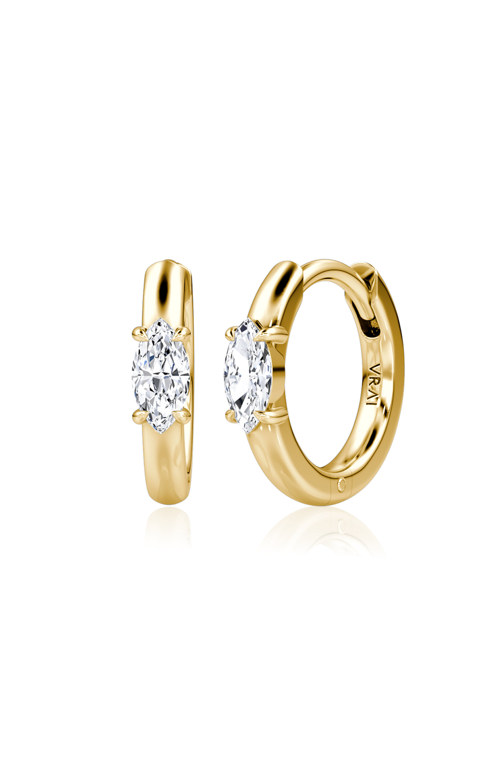 Vrai 14k Yellow Gold Lab-grown Diamond Earrings