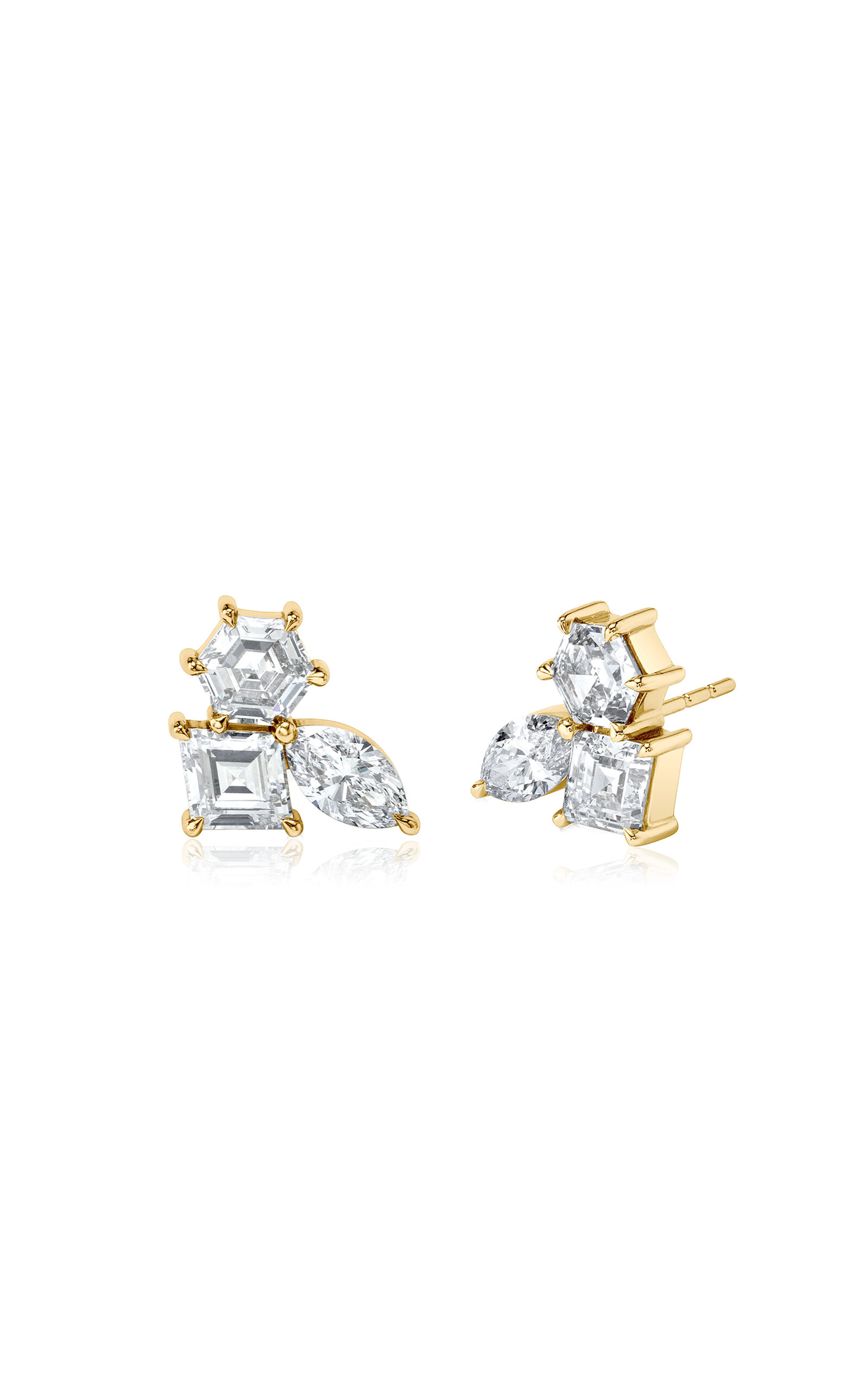 Vrai 14k Yellow Gold Lab-grown Diamond Stud Earrings