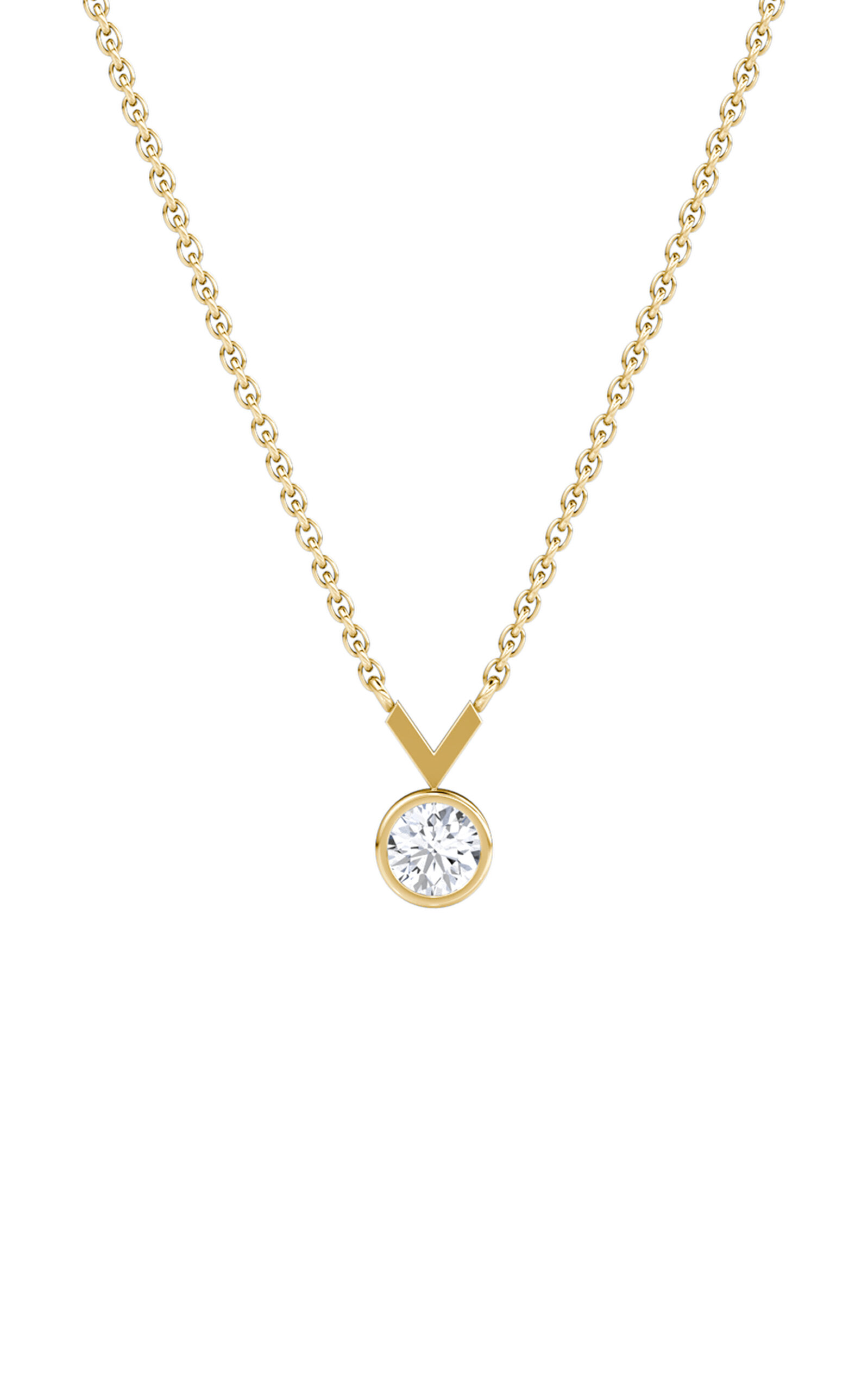 Vrai 14k Yellow Gold Lab-grown Diamond Necklace