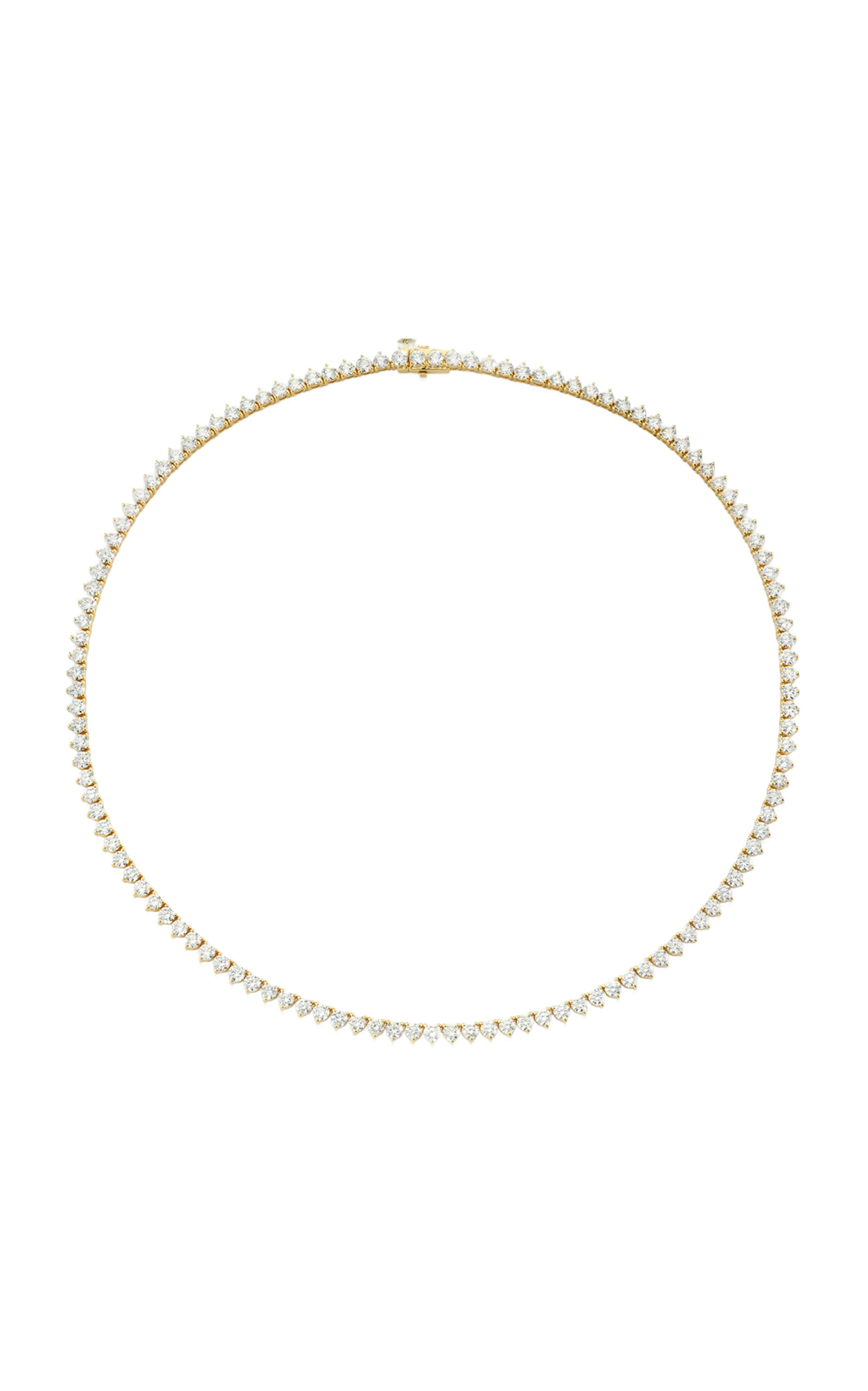 Vrai 14k Yellow Gold Lab-grown Diamond Medium Tennis Necklace
