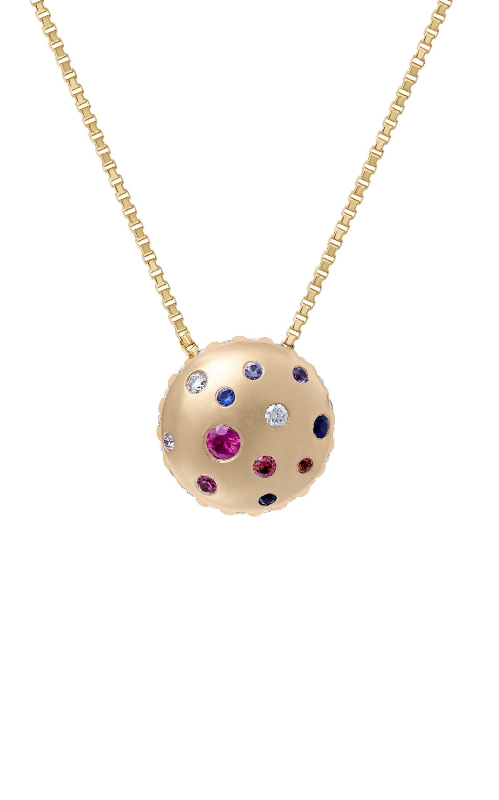 State Property Toadstool Confetti Sapphire Pendant In Gold