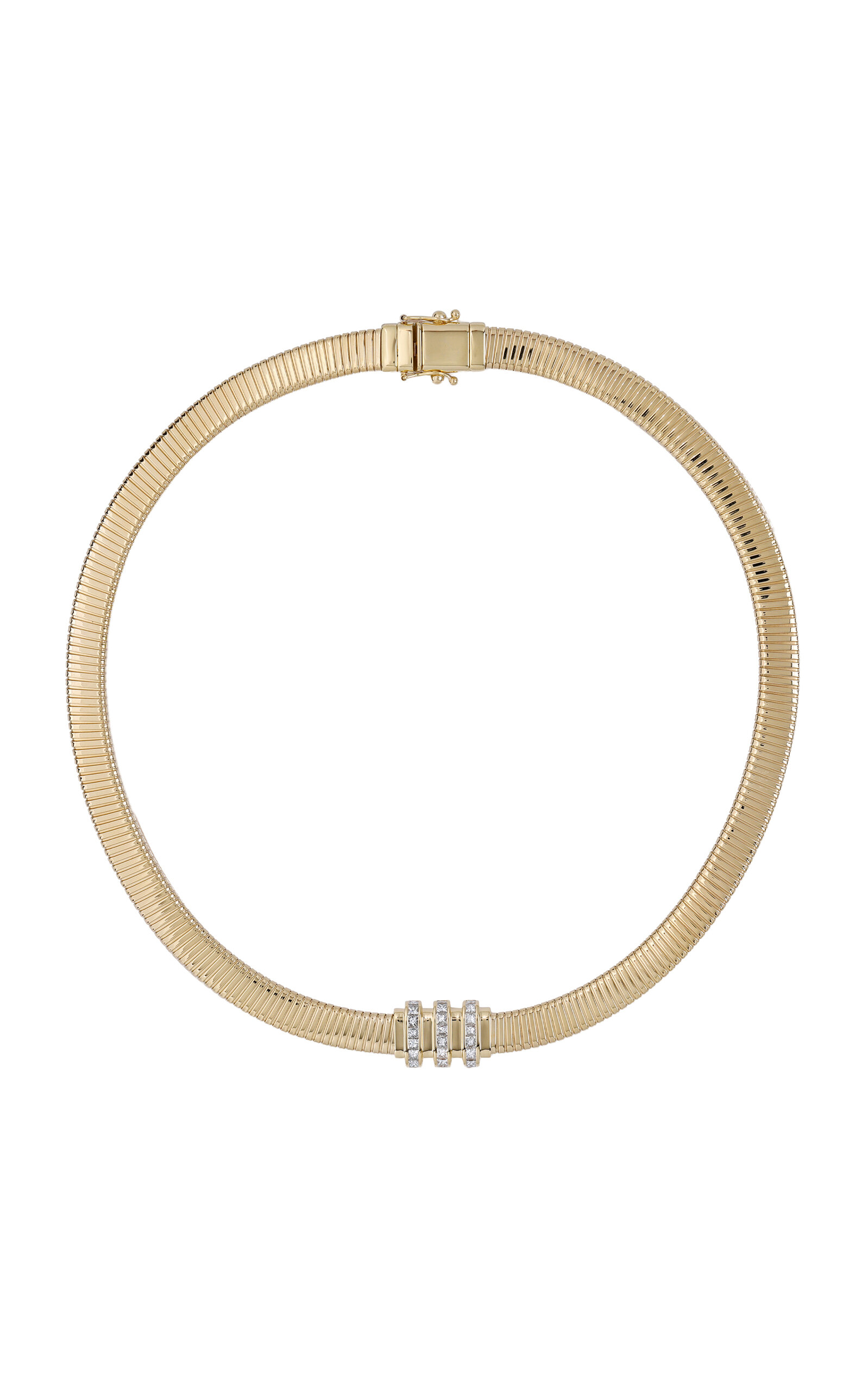 State Property Raisina Cipher Diamond Tubogas Necklace In Brown