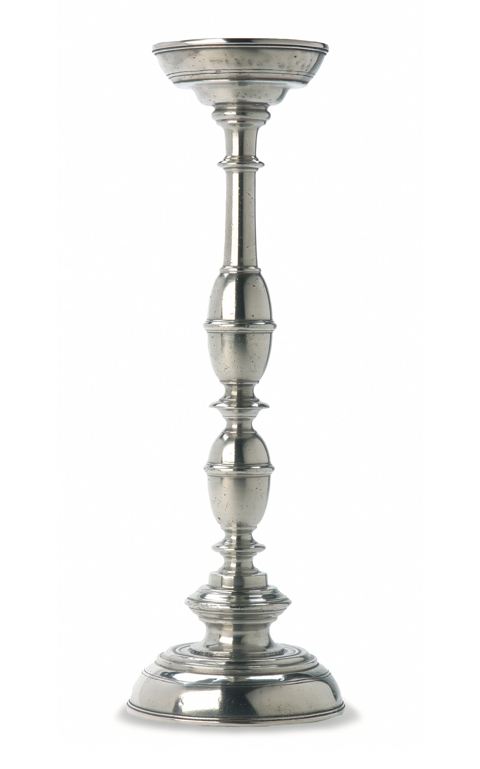 Match Siena Pillar Candlestick In Silver