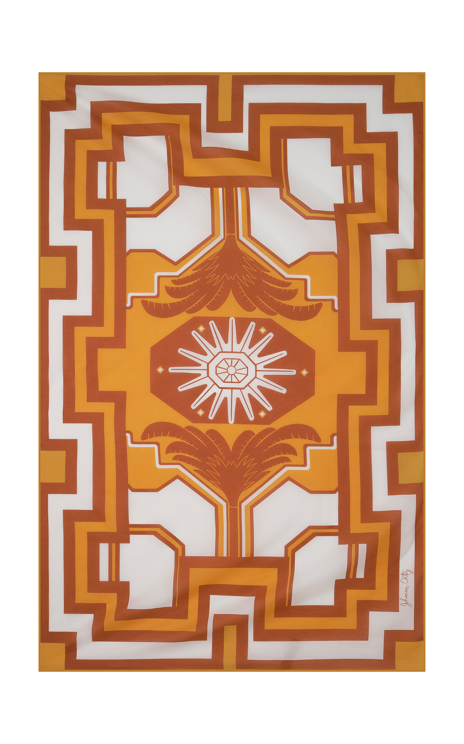 Johanna Ortiz Sacred Sun Pareo In Brown