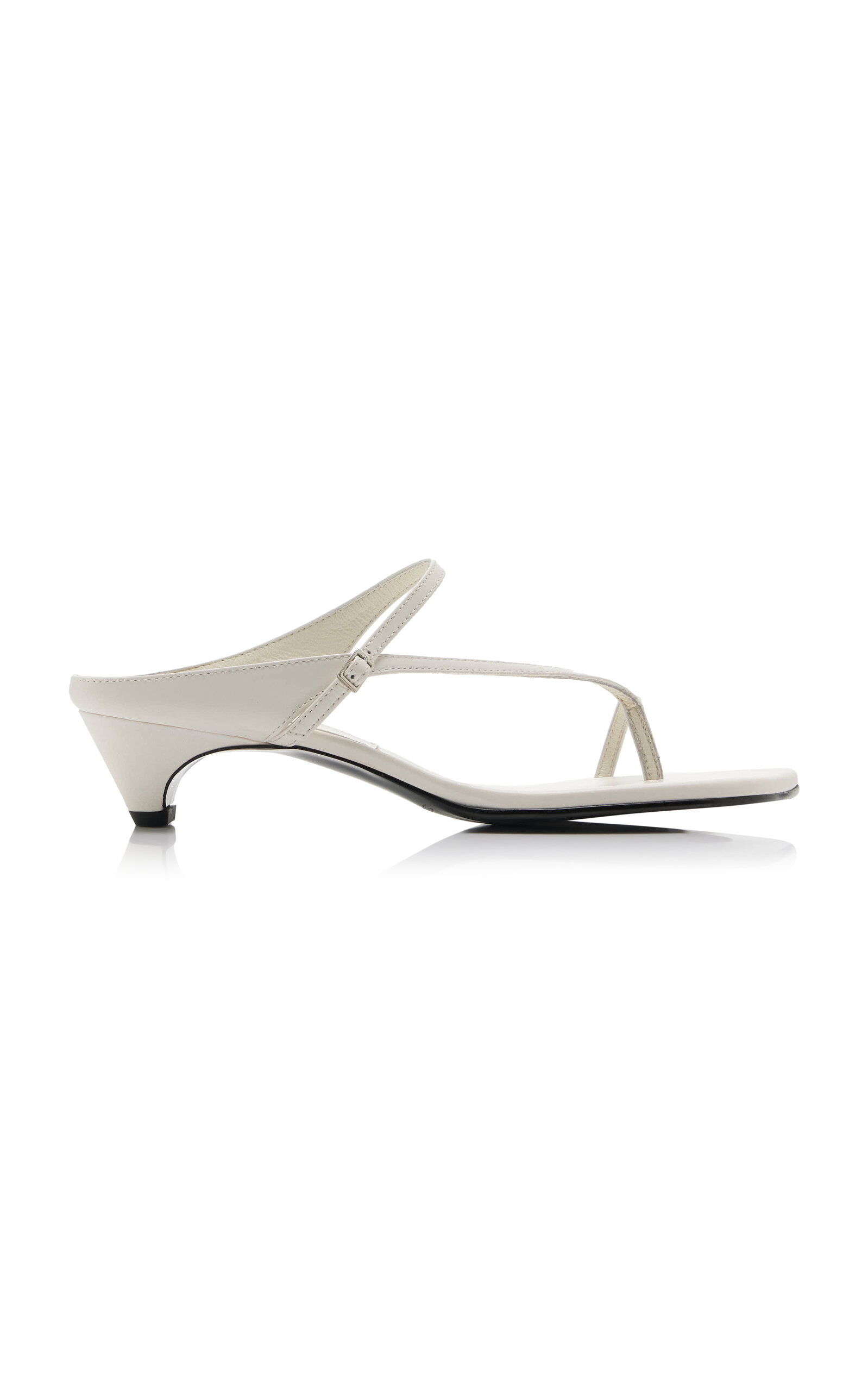 SALONDEJU Oblique Leather Sandals