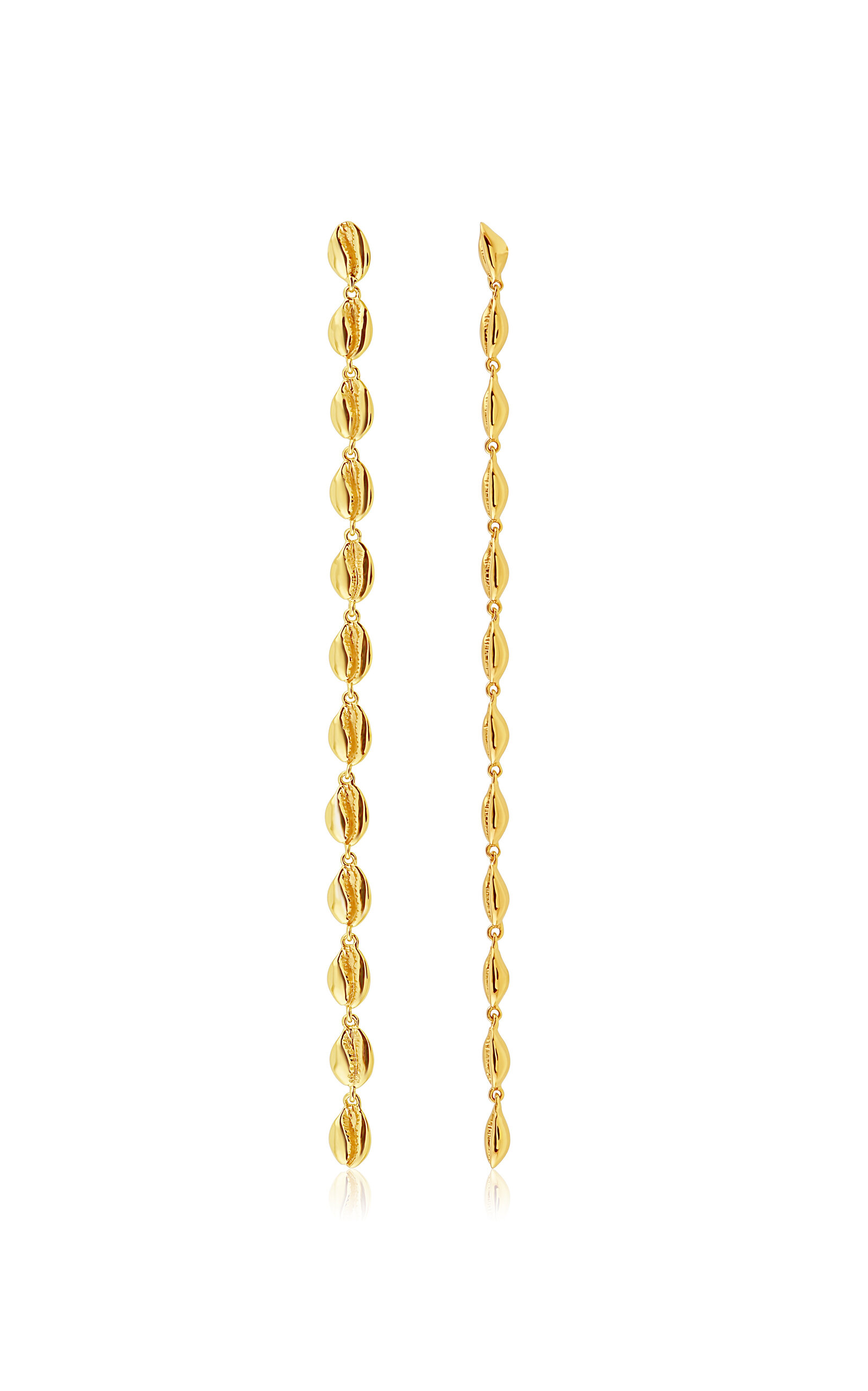 Almasika Le Cauri Endiamanté 18k Yellow Gold Earrings In Gold