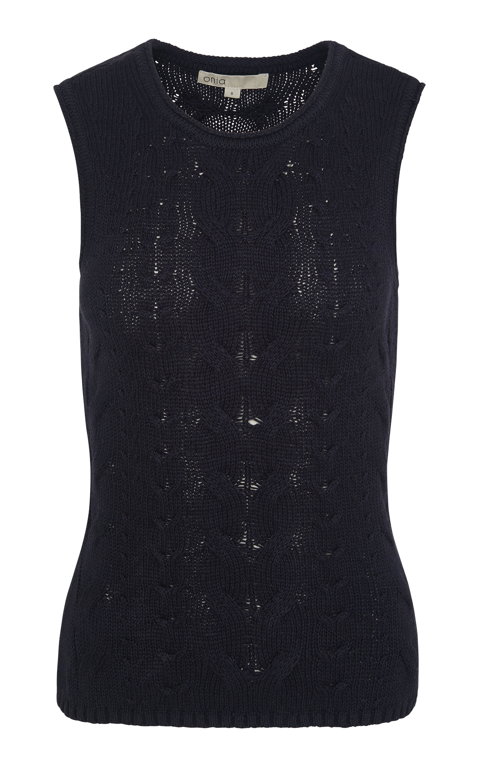 Onia Linen Cable-Knit Linen Top - Moda Operandi