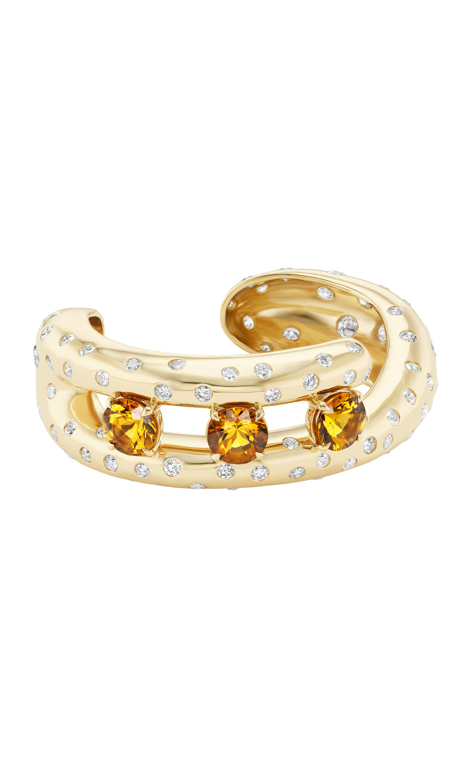 Marlo Laz The Camins Del Sol 14k Yellow Gold Cuff