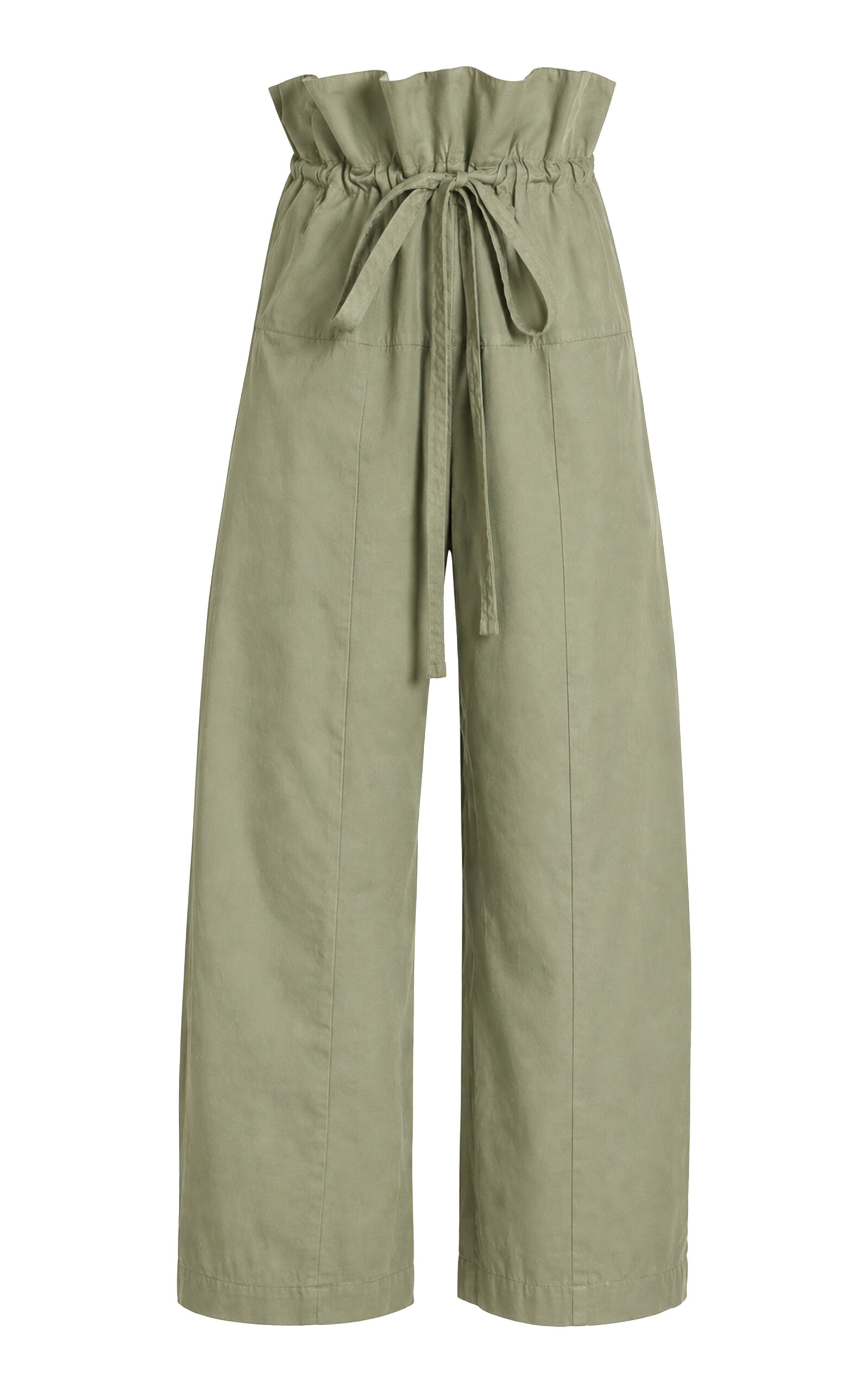 Matteau Fisherman Cotton Drawcord Pants In Green