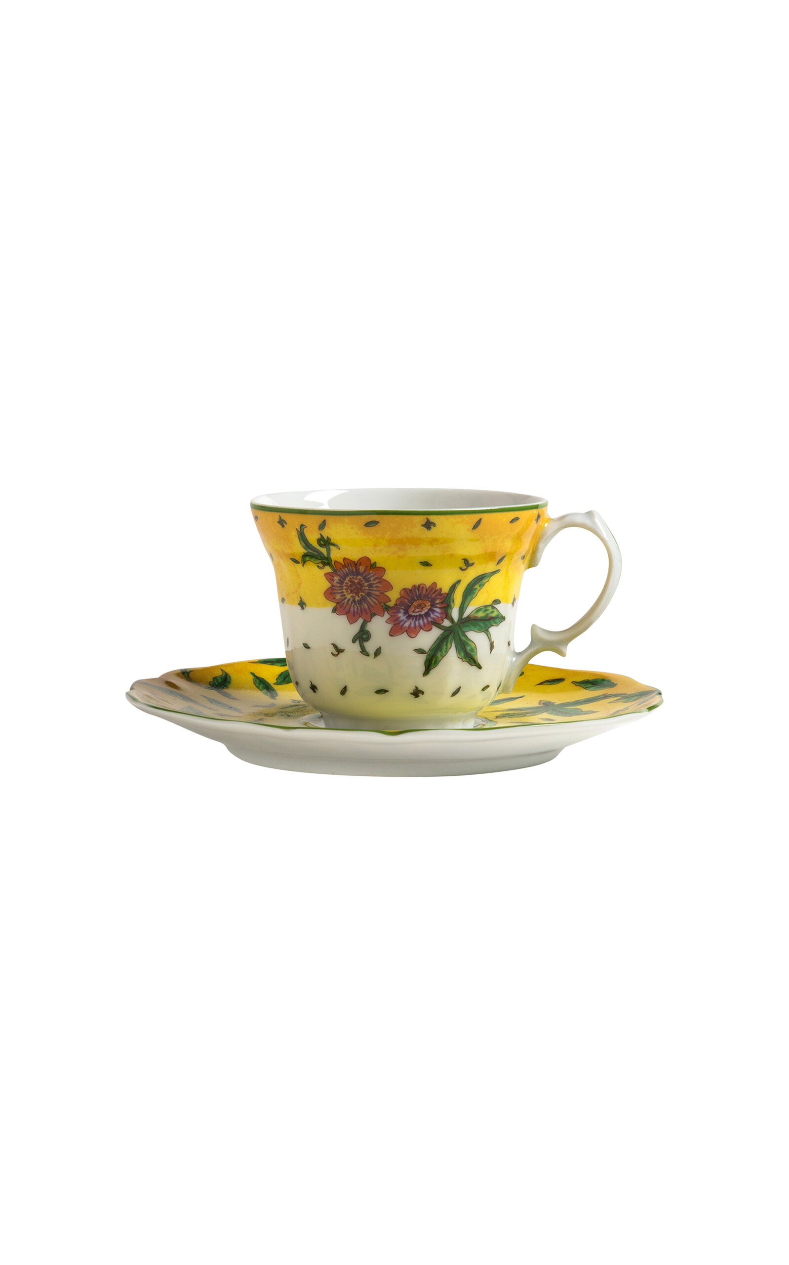 Tania Bulhoes Flor de Maracuja Espresso Cup and Saucer - Multi