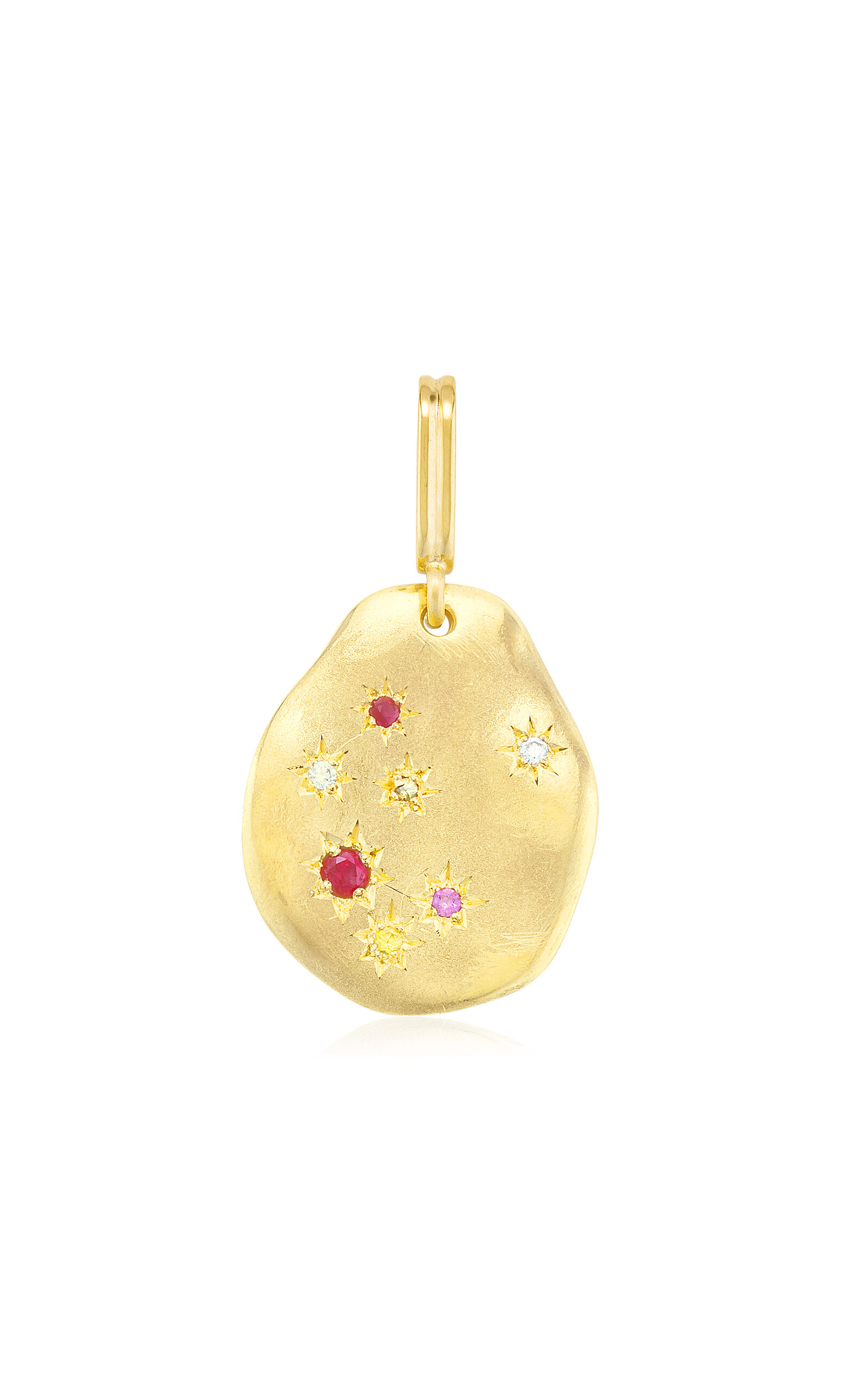 Maison Mellerio 18k Yellow Gold Starry Night Medal Charm