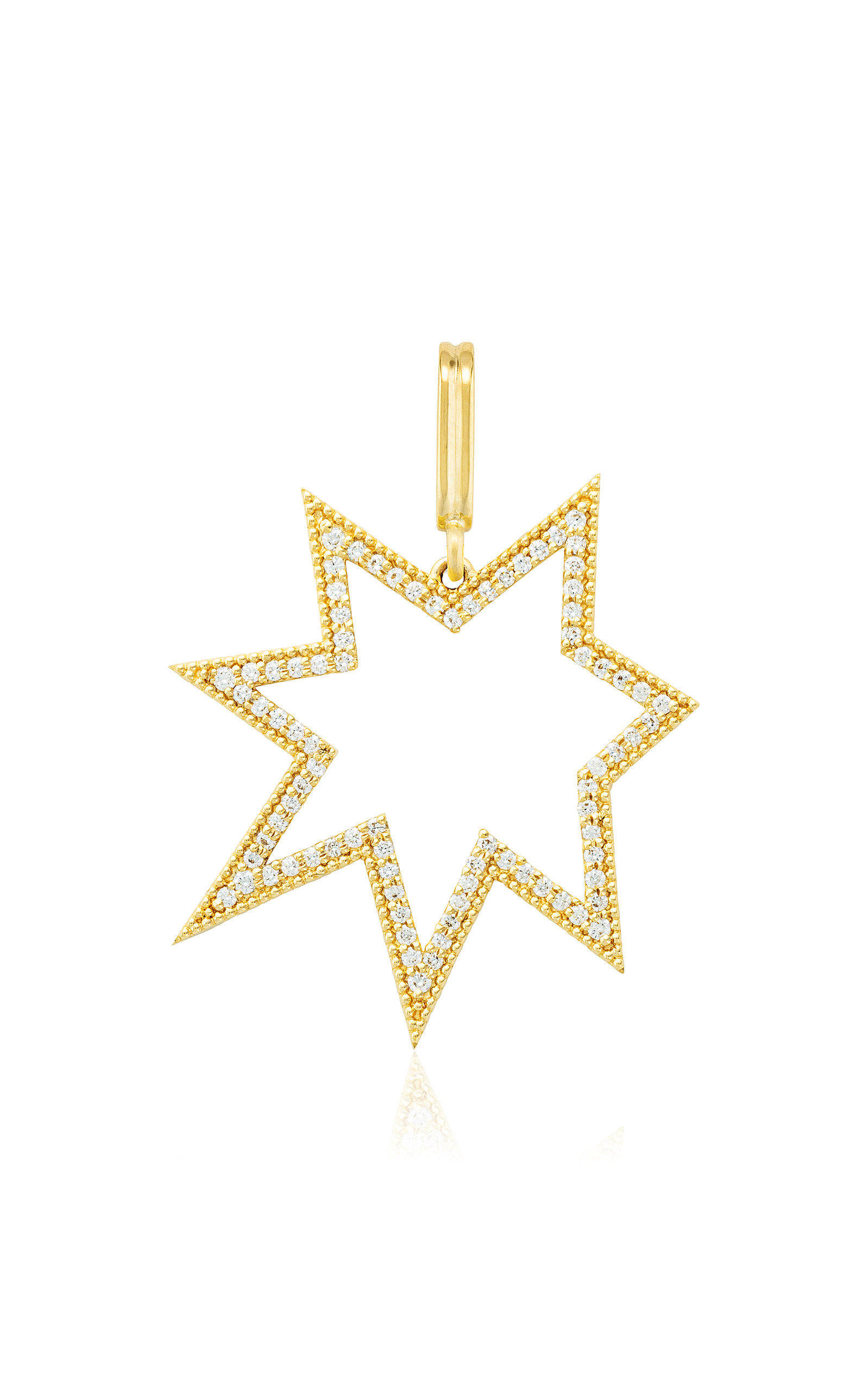 Maison Mellerio 18k Yellow Gold L'etoile Charm With Diamond In Gold