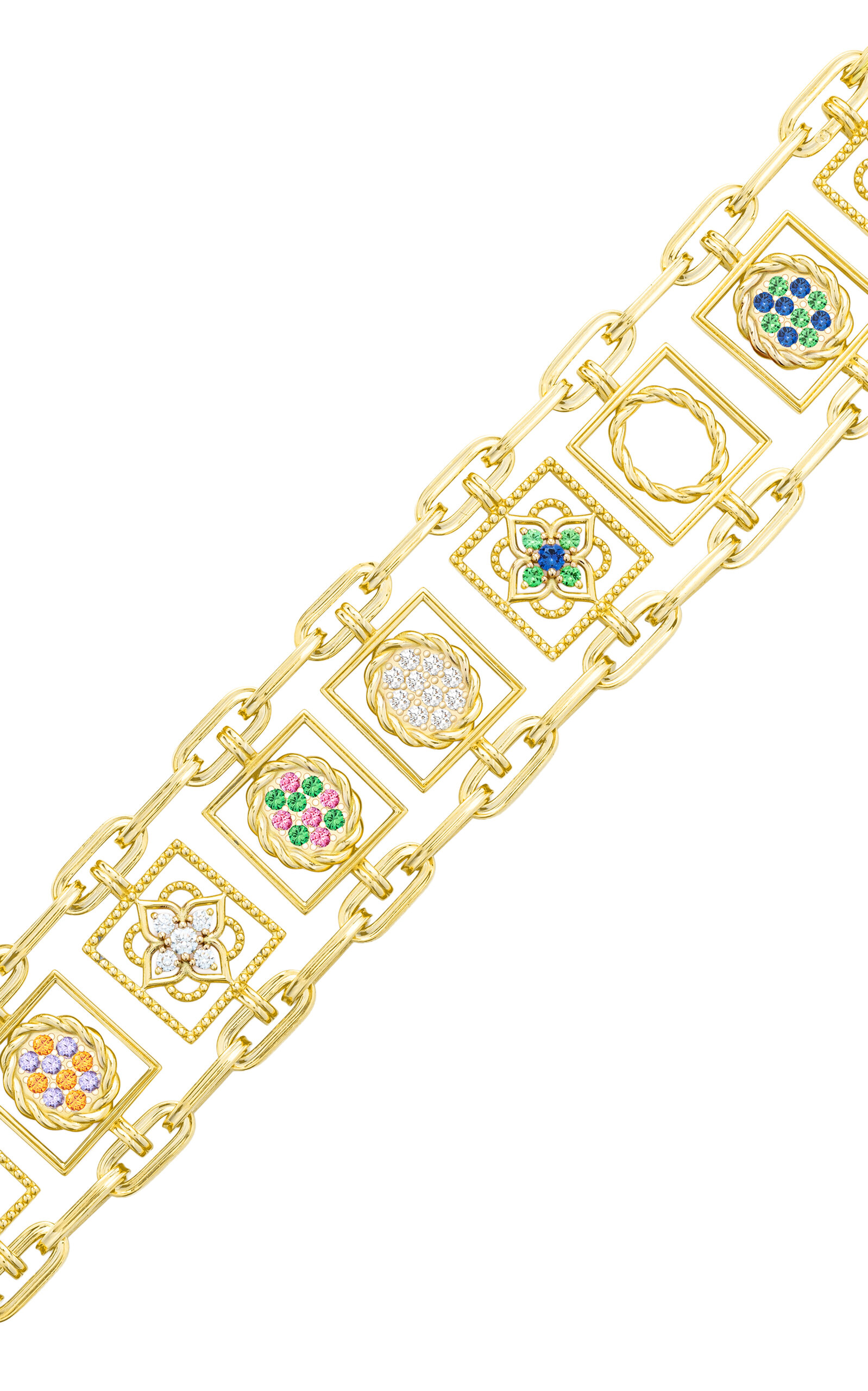 Maison Mellerio 18k Yellow Gold 9 Jardins Suspendus Bracelet In Gold