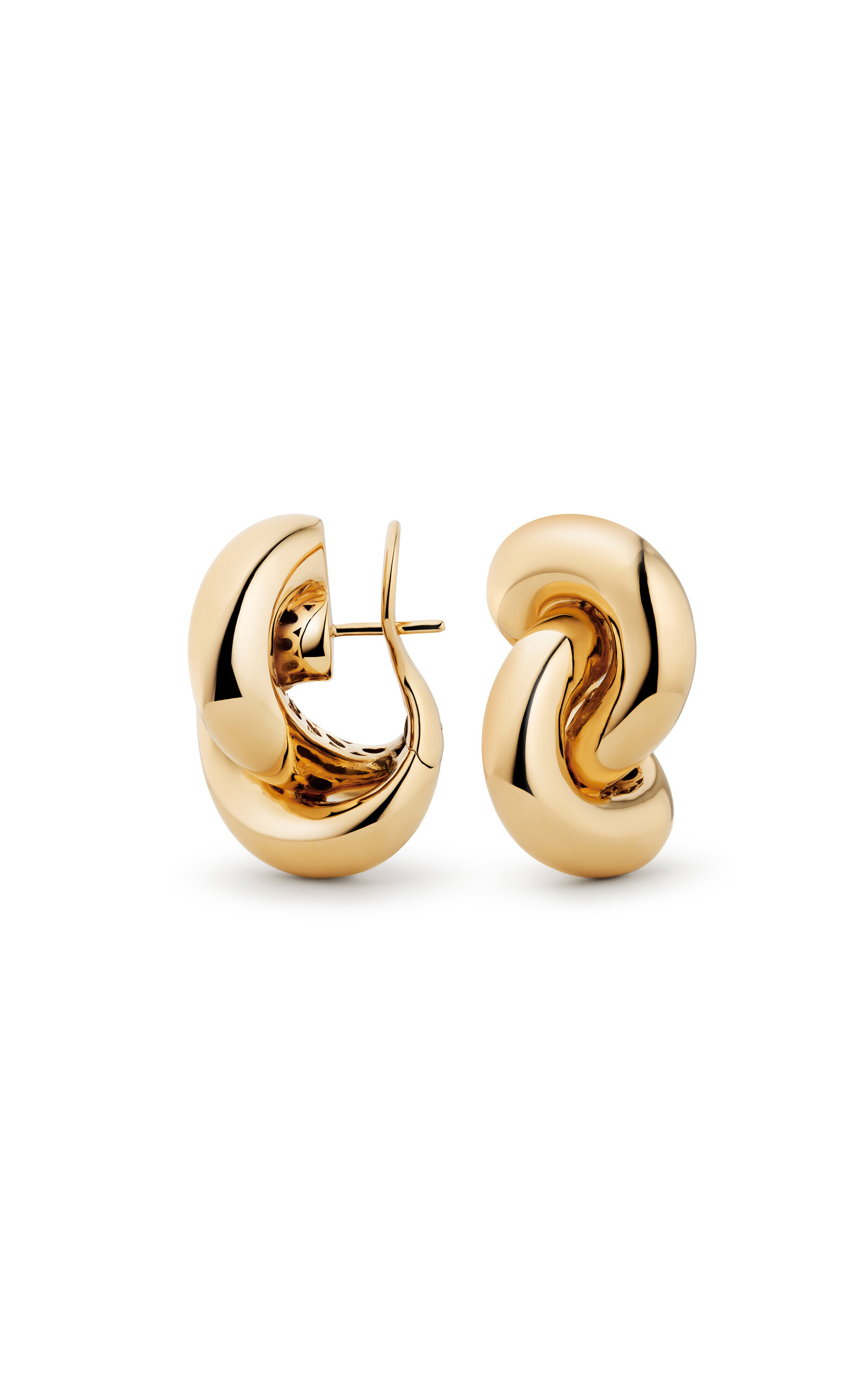 Engelbert 1920 18k Yellow Gold Legacy Knot Earrings Big In Gold
