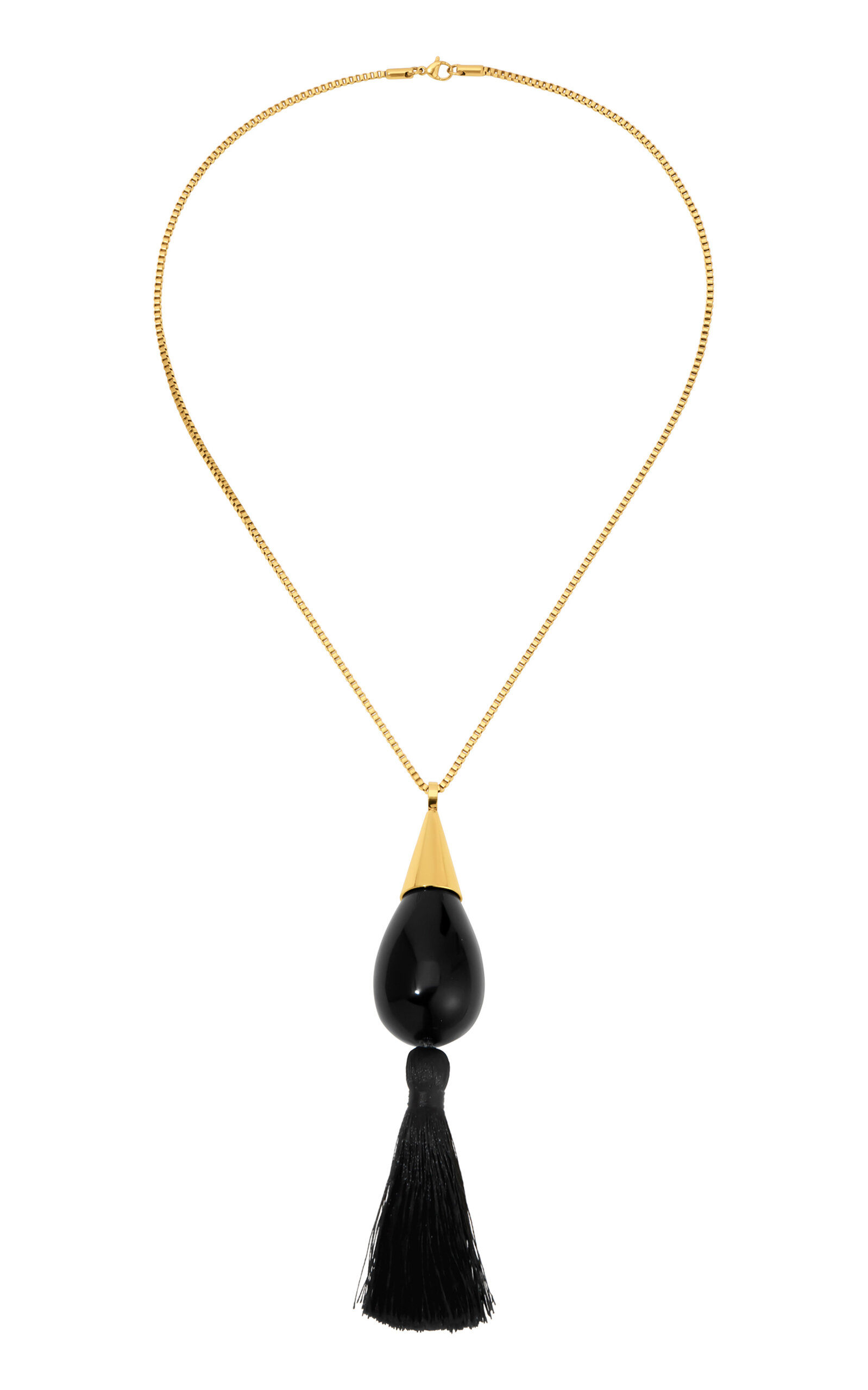 Heaven Mayhem Marlowe 18k Gold-plated Necklace In Brown