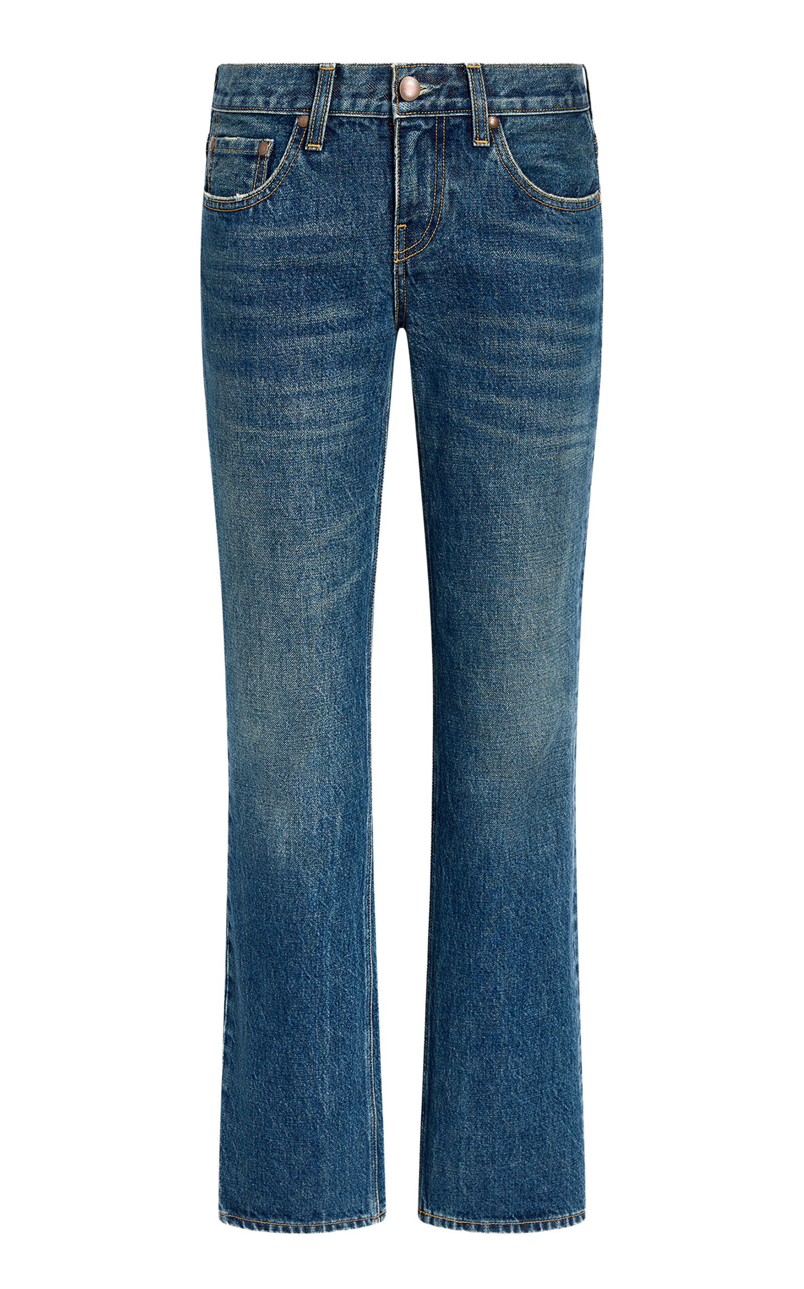 Aflalo Leary Rigid Low-Rise Flared Jeans - Men's Clothing