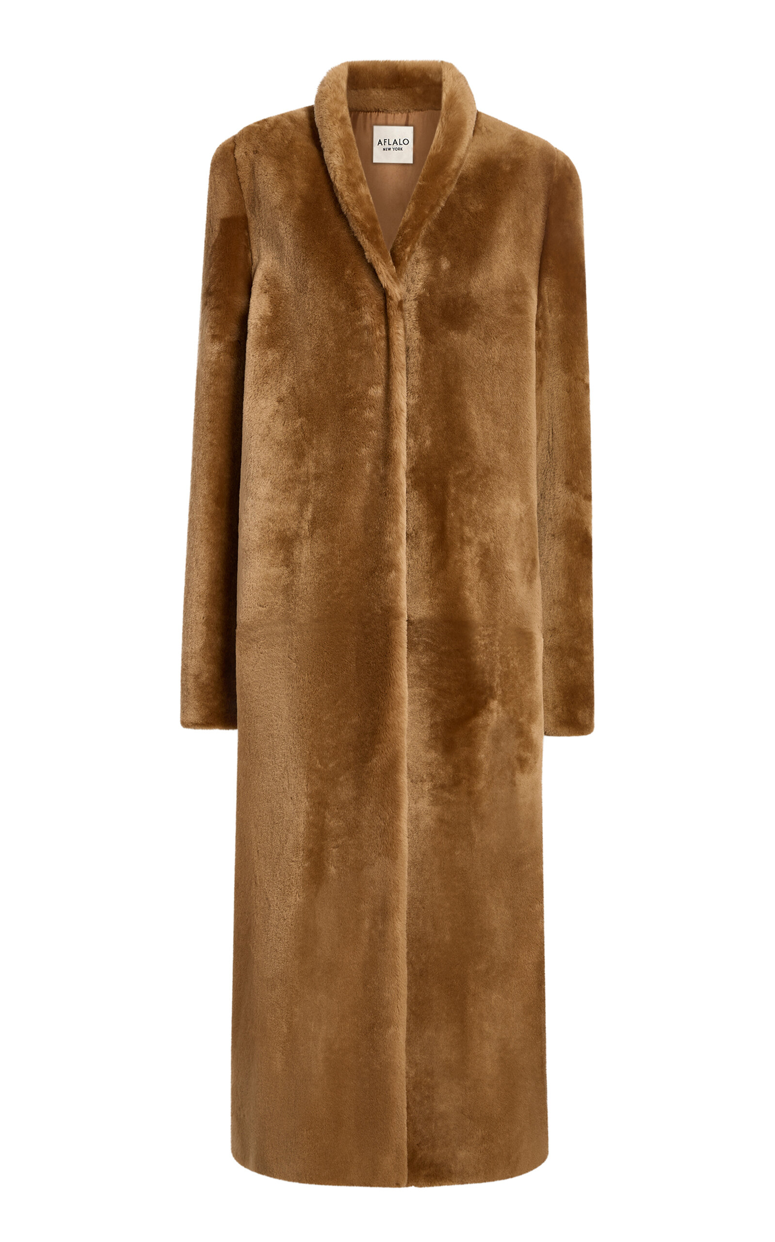 Aflalo Maurelle Shearling Coat In Brown