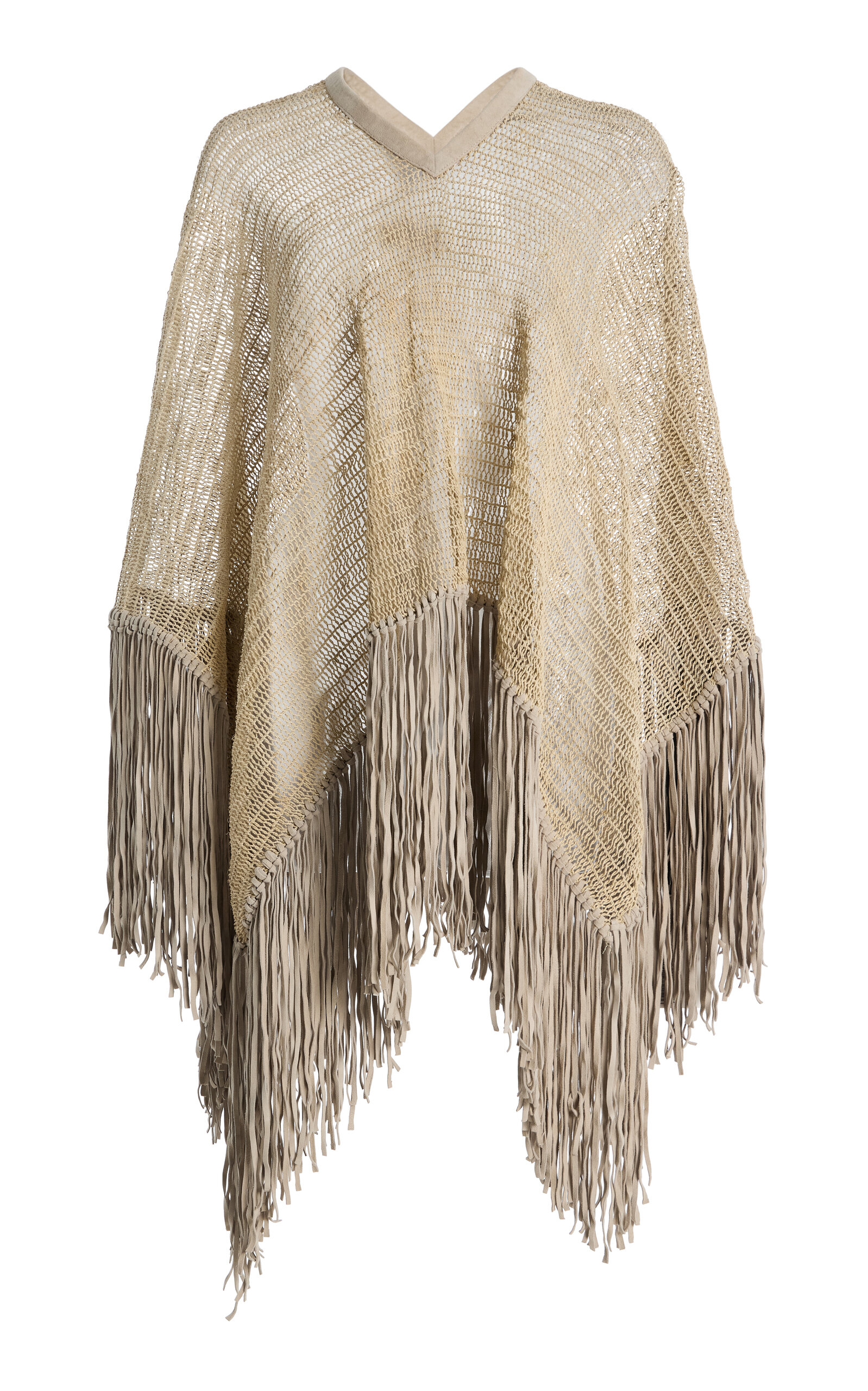 Curatoria Exclusive Viento Short Chaguar Poncho In Brown